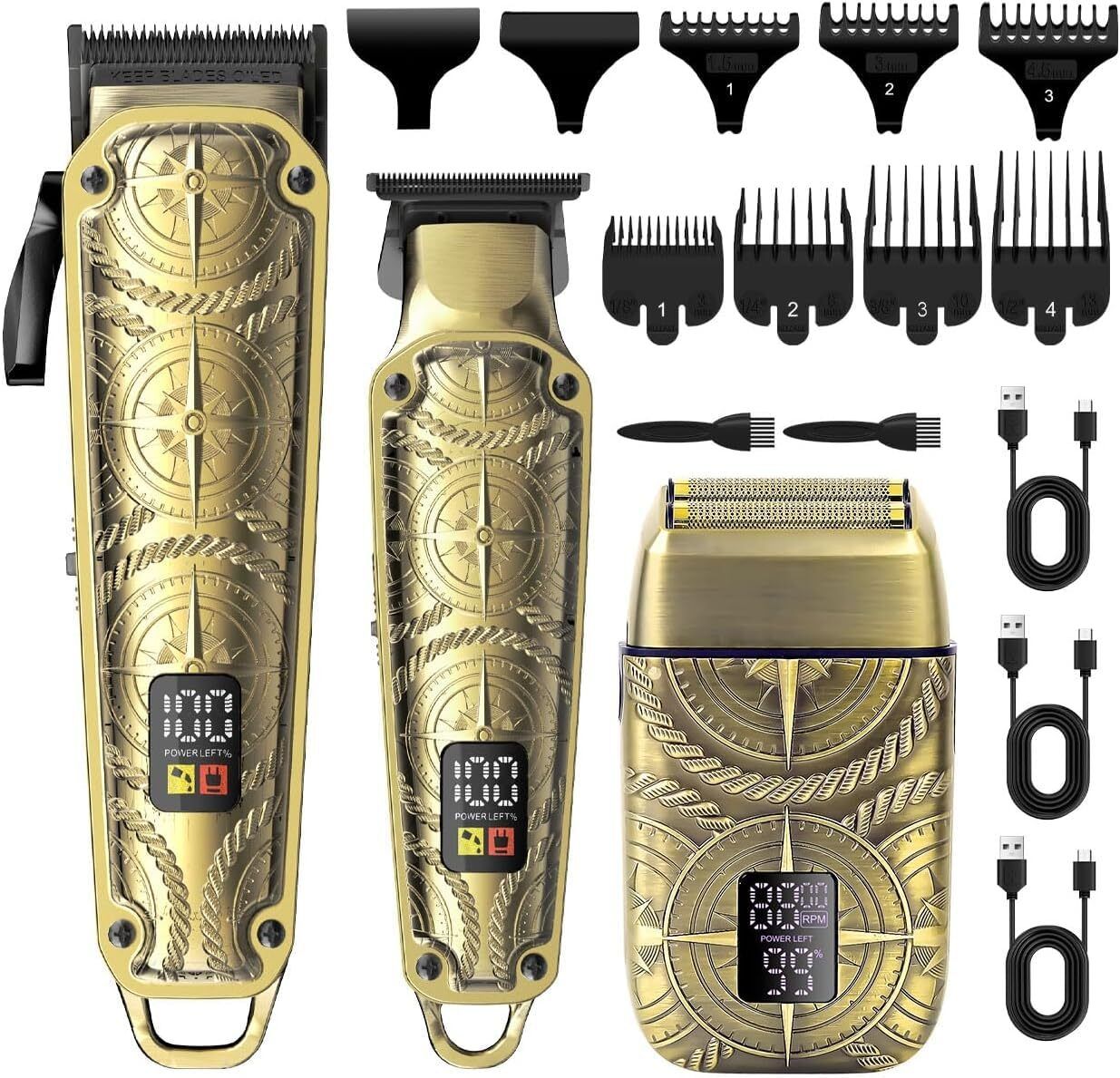Hatteker Professional 3 in 1 Hair Trimmer - Grooming Kit 120 min Runtime 4 Length Settings-image-33