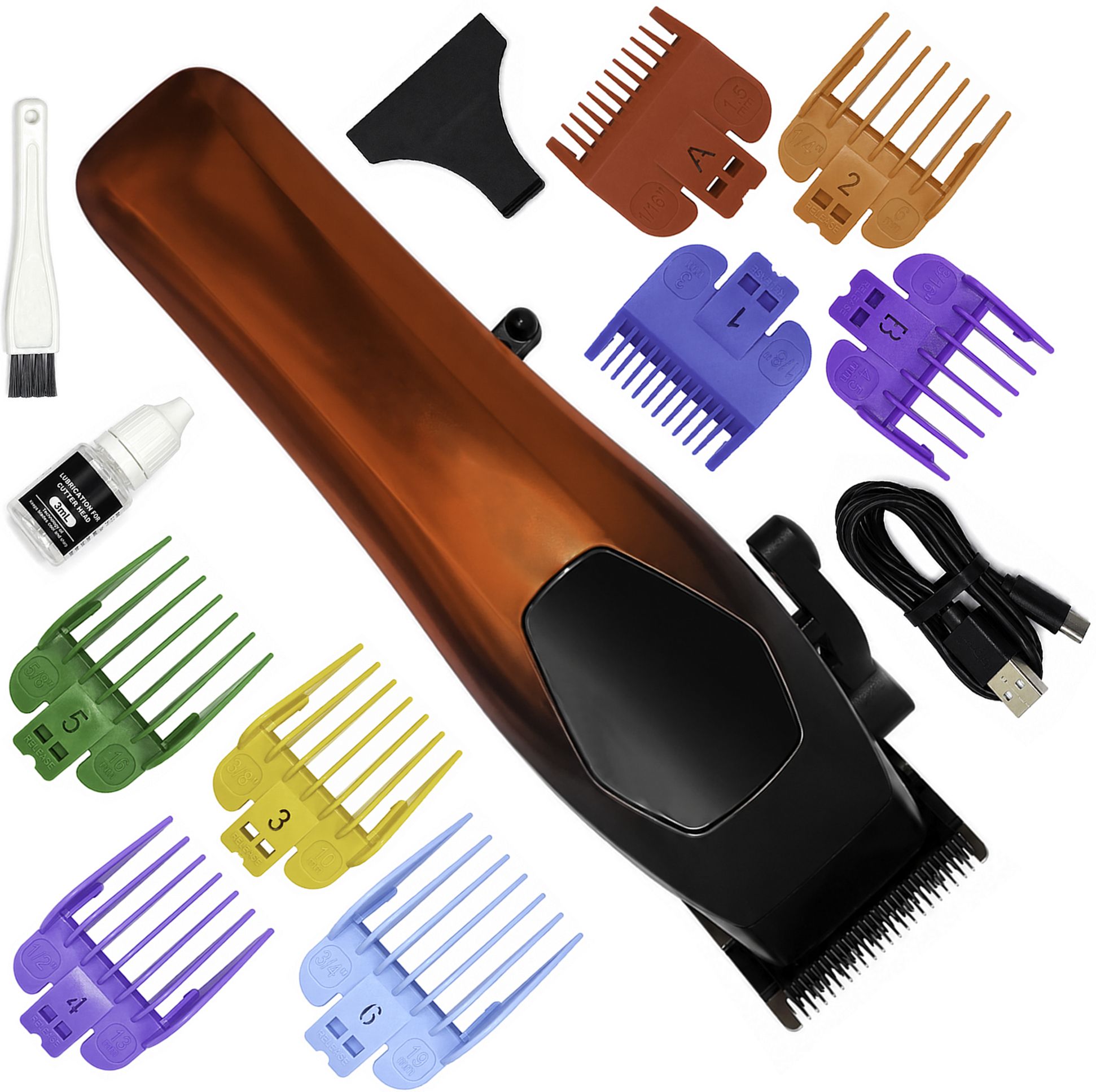 Regals Choice Professional Hair Clipper for Men Cordless Rechargeable Trimmer Grooming Kit 150 min Runtime 8 Length Settings-image-33