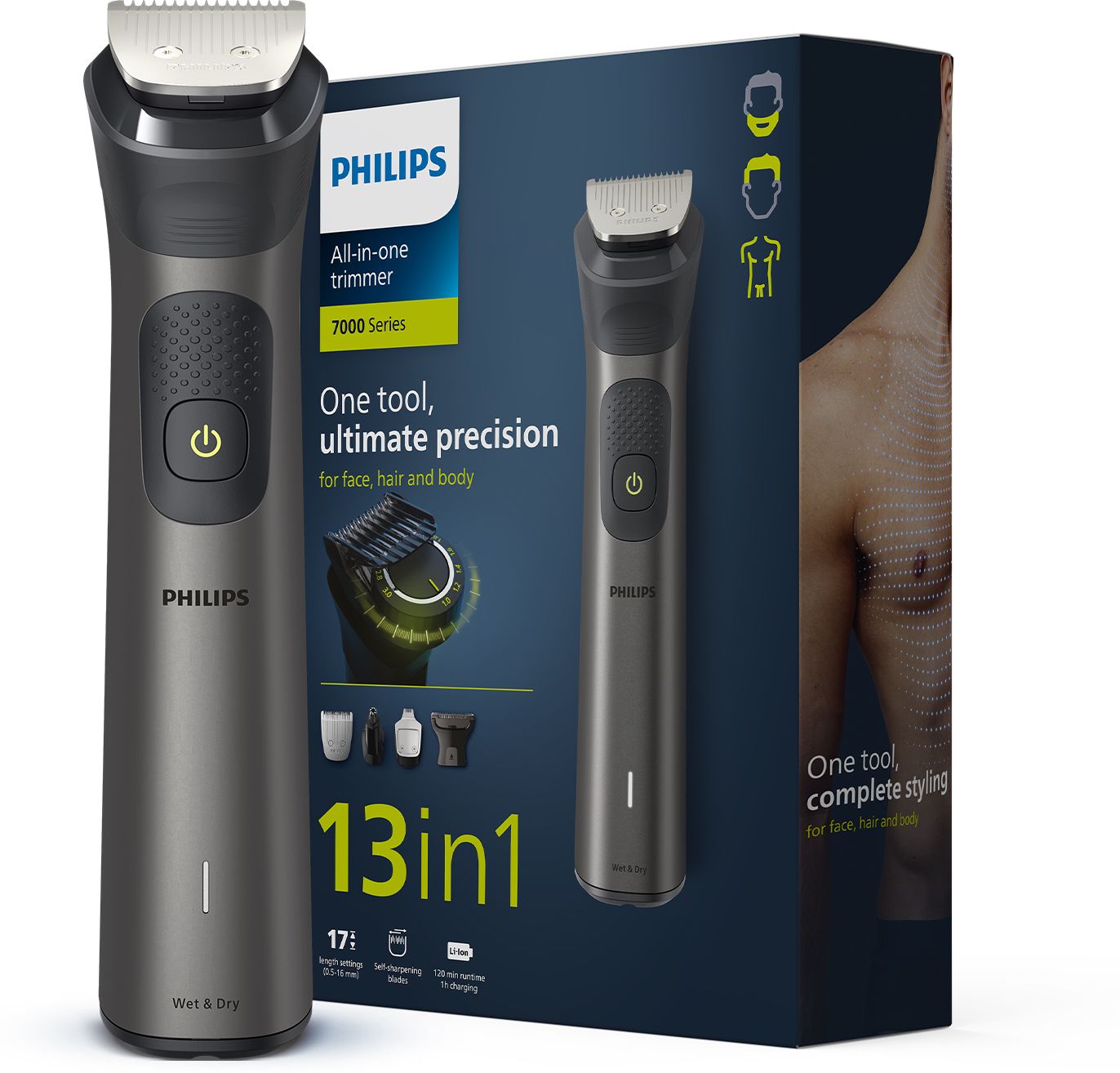 PHILIPS MG7920/65 Trimmer 120 minRuntime 17 Length Settings