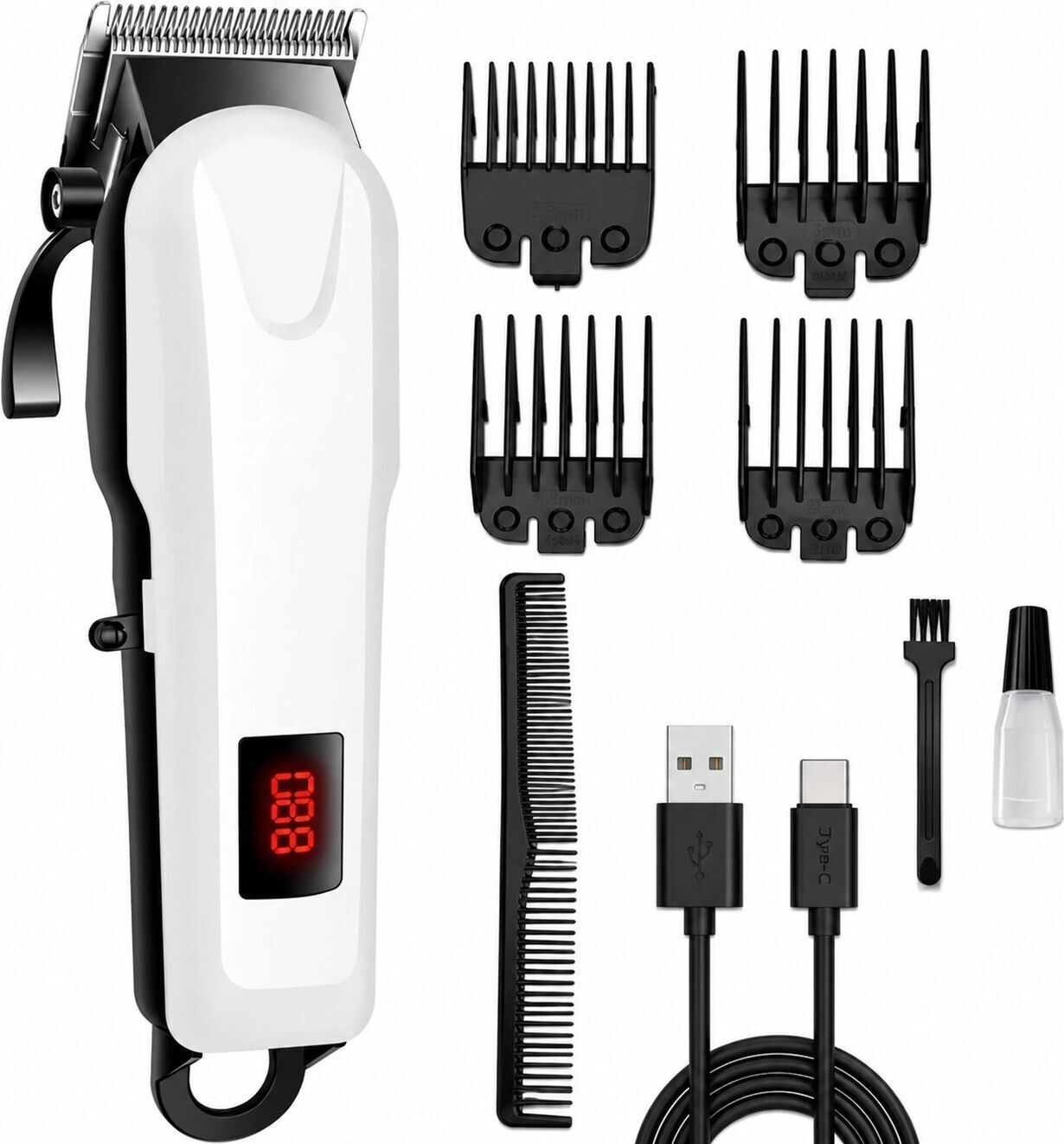 Shifozaa Electric Professional Hair & Beard Trimmer Razor With LED Display_809TRIM_122 Trimmer 240 min Runtime 4 Length Settings-image-20