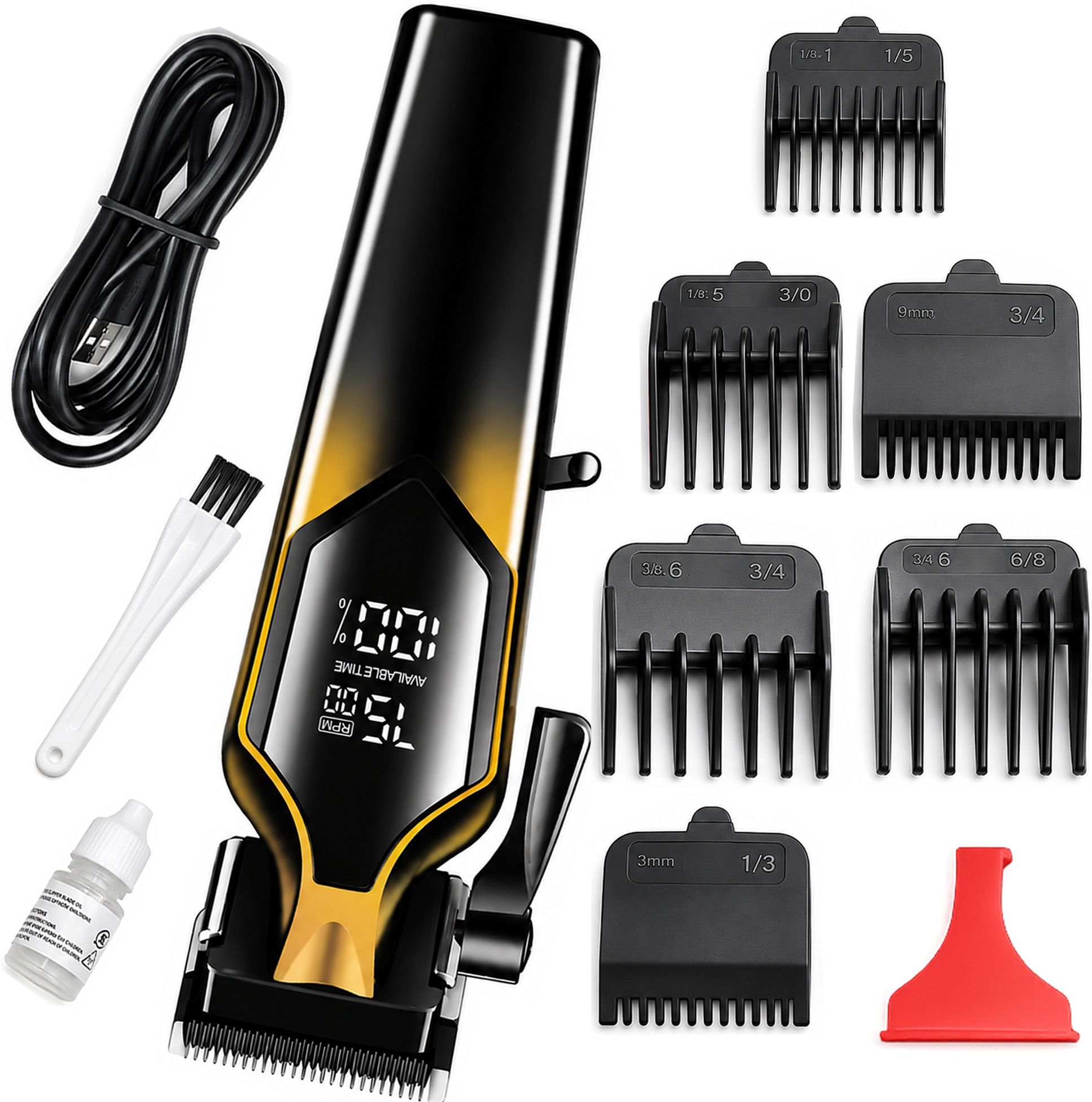Butterrfly one Electric Beard Hair Clipper for Precision Hair Cutting Grooming Kit 200 min Runtime 7 Length Settings-image-28