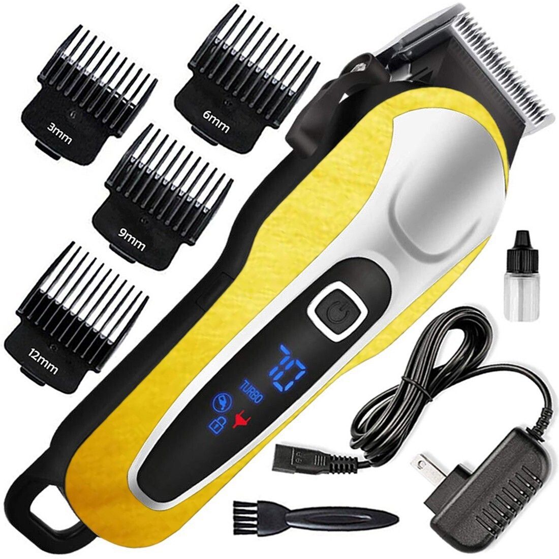 ghc AC-DC Washable Rechargeable Beard Moustache Trimmer High Power Hair Clipper VD Fully Waterproof Grooming Kit 410 minRuntime 8 Length Settings-image-13