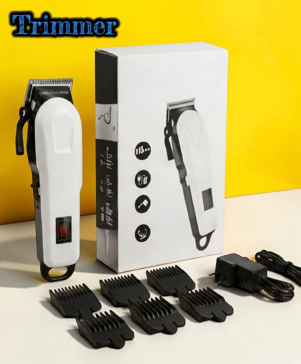 Sagaft X6 Men Hair Trimmer Rechargeable Cordless Beard Clipper with USB Charging Fully Waterproof Trimmer 240 min Runtime 4 Length Settings-image-24