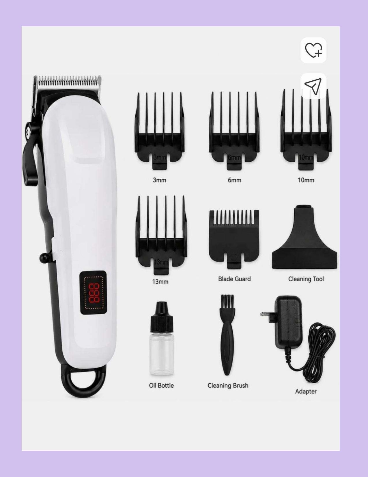 KEMMIE W_Trimmer#256 Fully Waterproof Grooming Kit 190 min Runtime 4 Length Settings-image-35