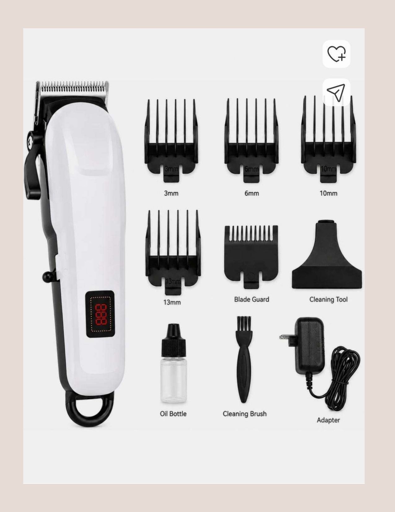 SDM W_Trimmer#224 Fully Waterproof Grooming Kit 190 min Runtime 4 Length Settings-image-32
