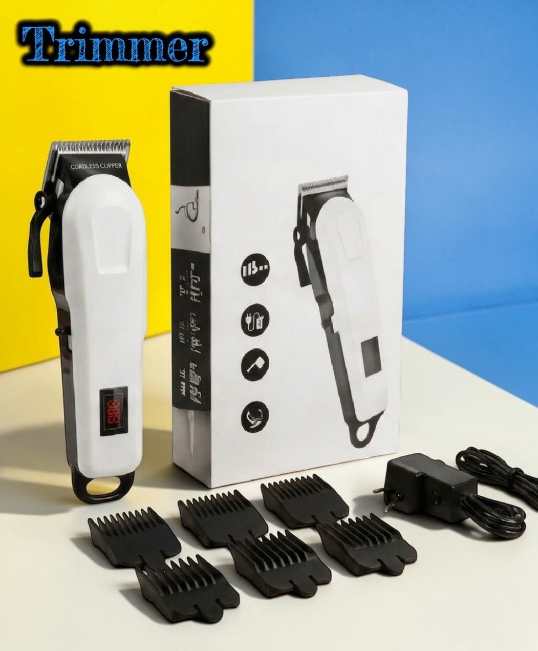 Nilesawar X500 Professional Beard Trimmer Hair Clipper for Men USB Rechargeable Cordless Fully Waterproof Trimmer 240 min Runtime 4 Length Settings-image-7