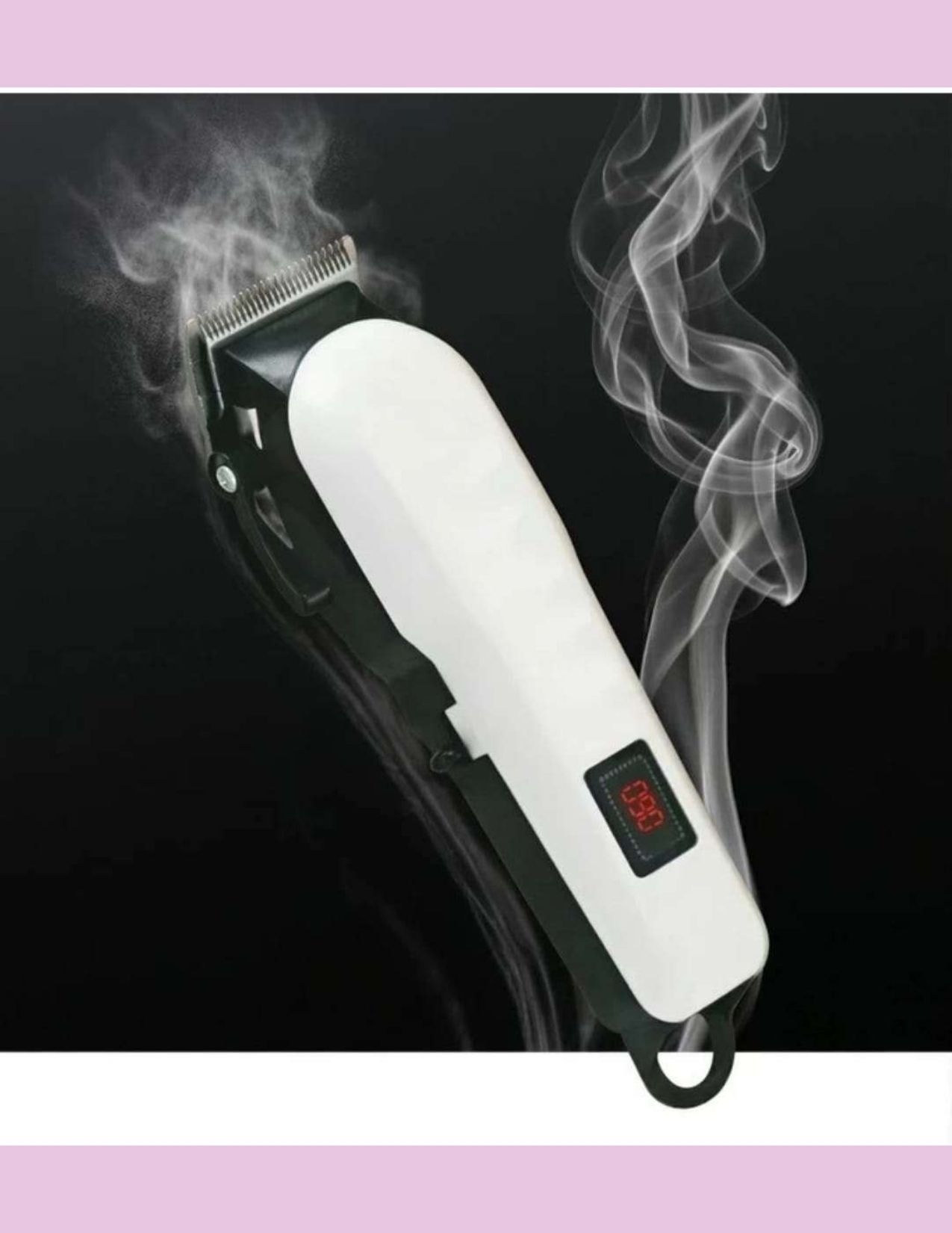 Sagaft Trimmer_White#0328 Fully Waterproof Grooming Kit 190 min Runtime 4 Length Settings-image-33