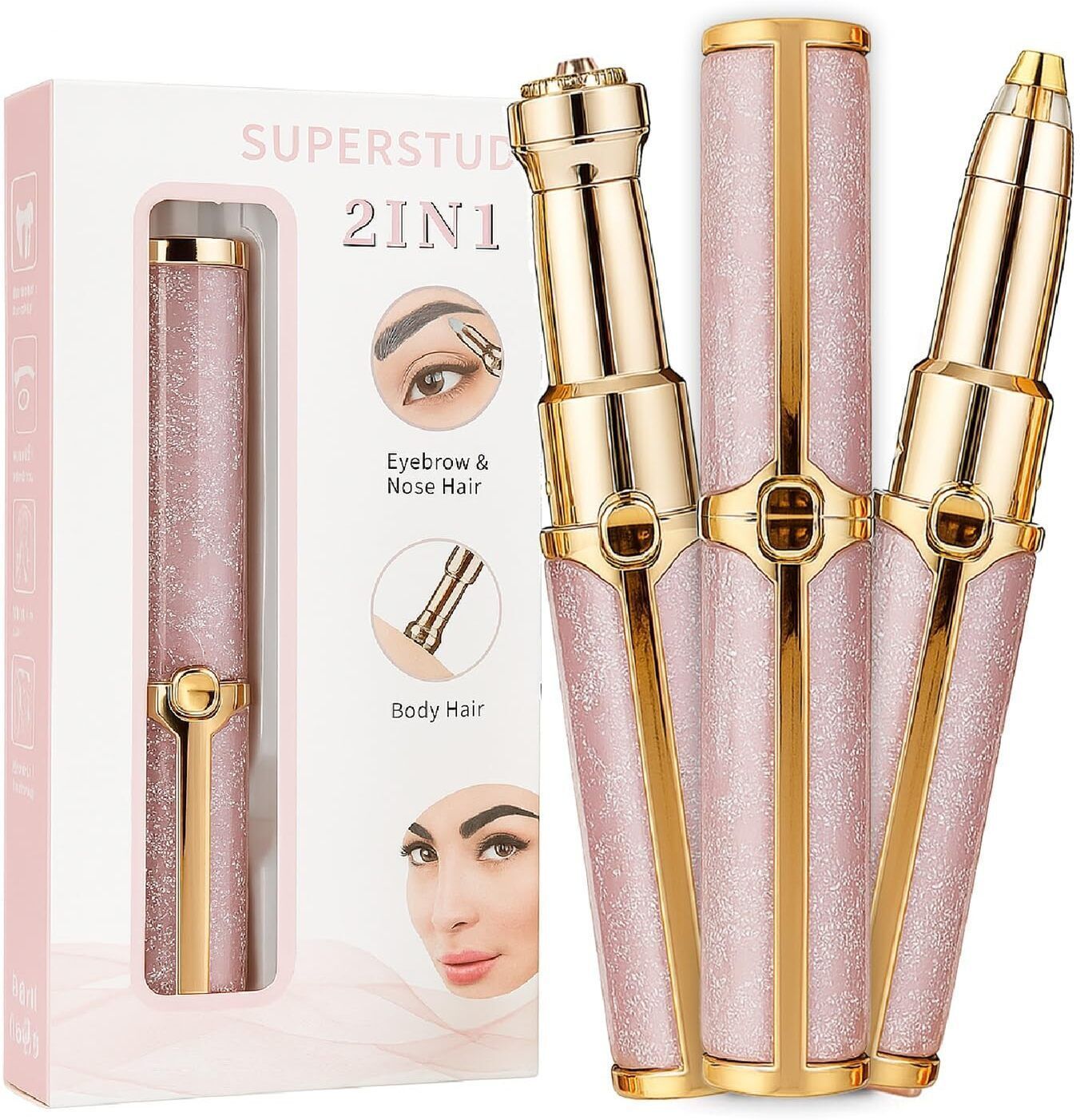 SUPERSTUD Facial hair remover machine, face trimmer for women, eyebrow trimmer for women Trimmer 30 min Runtime 1 Length Settings-image-19