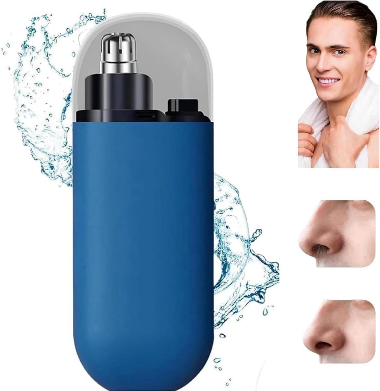 KESHAVAM Portable Electric Nose & Ear Hair Trimmer for Men Grooming Kit 120 min Runtime 0 Length Settings-image-15
