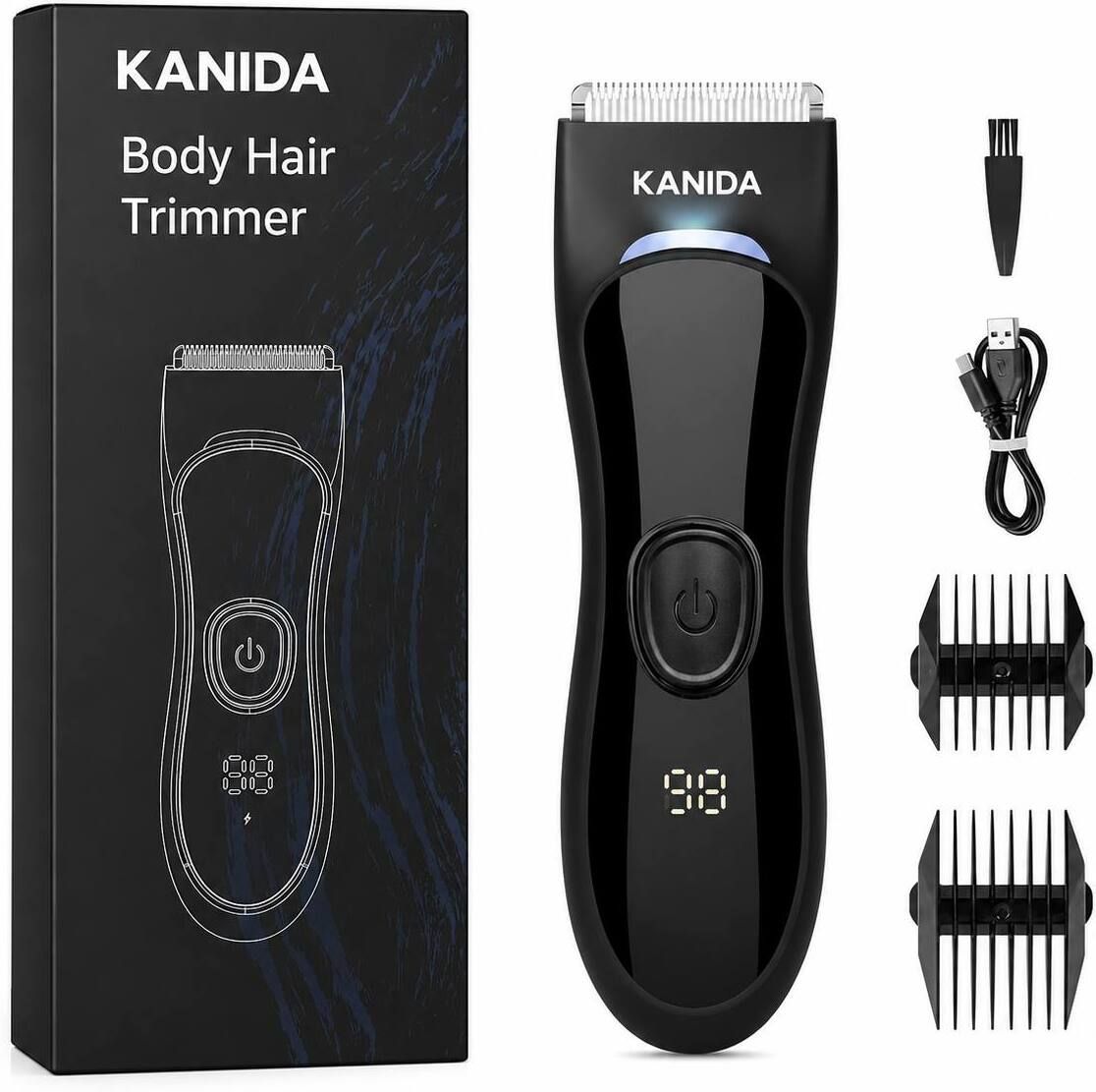knidaa store Trimmer for Men Full Body, Beard, Balls, Pubic Hair & Private Parts Groomer Fully Waterproof Body Groomer 120 min Runtime 3 Length Settings-image-18