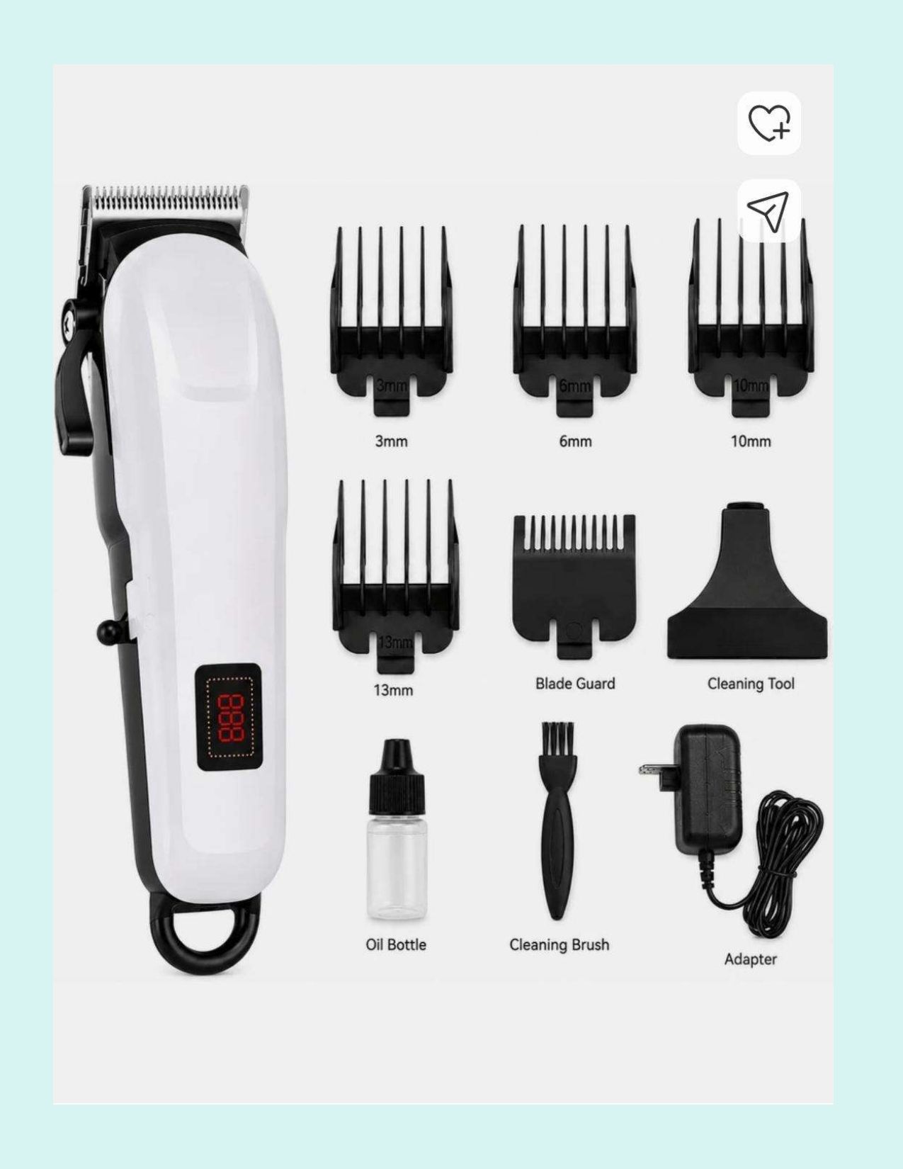 ROXTON W_Trimmer#206 Fully Waterproof Grooming Kit 190 min Runtime 4 Length Settings-image-34