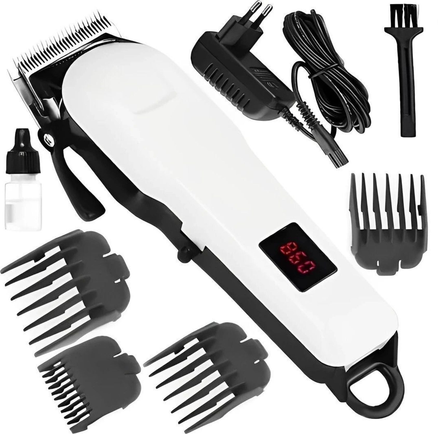 FINARO MAX-TOP 809 Cordless Professional Hair Trimmer Titanium coated blade Trimmer 240 min Runtime 4 Length Settings-image-19