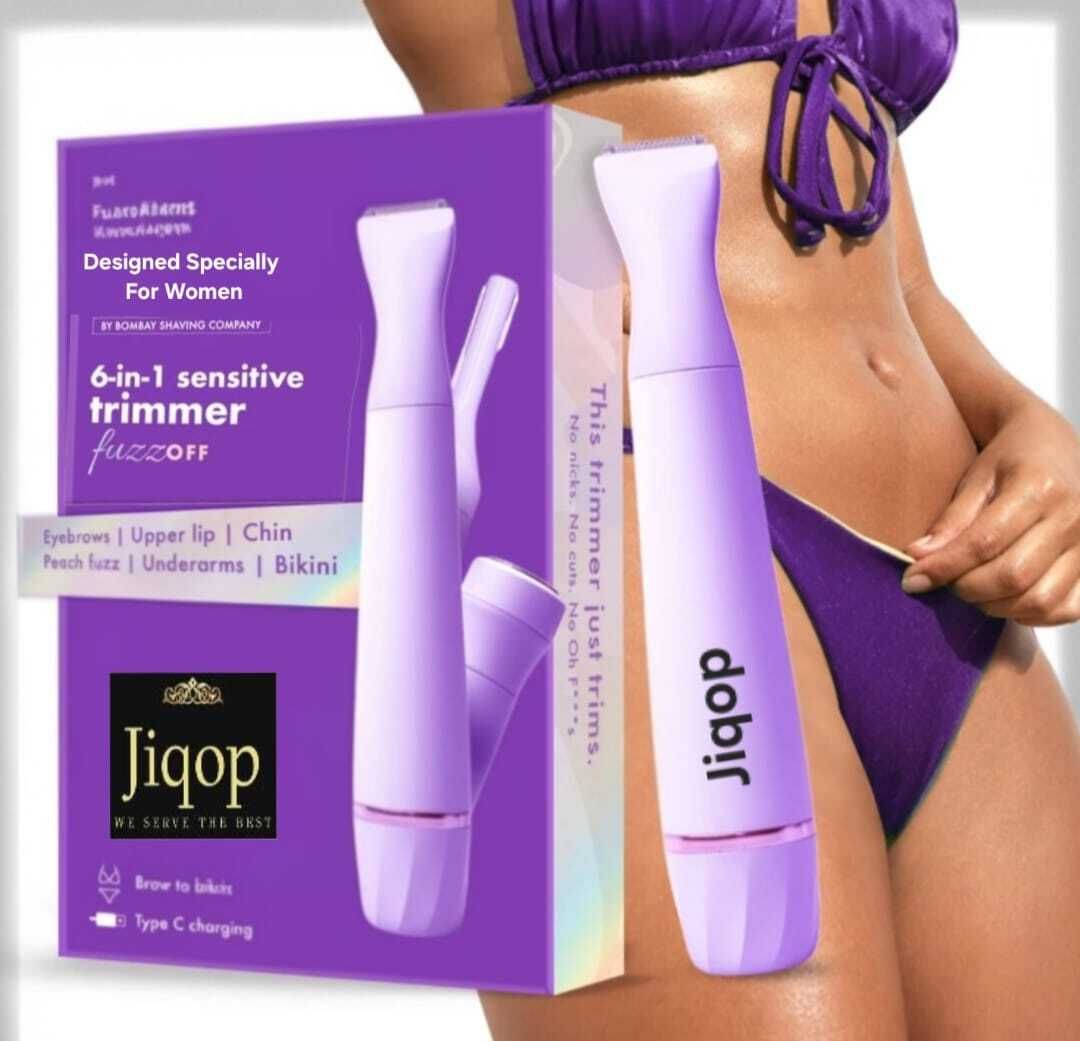 Jiqop Women 6 In 1 Multifunctional Trimmer Grooming Kit 90 min Runtime 3 Length Settings