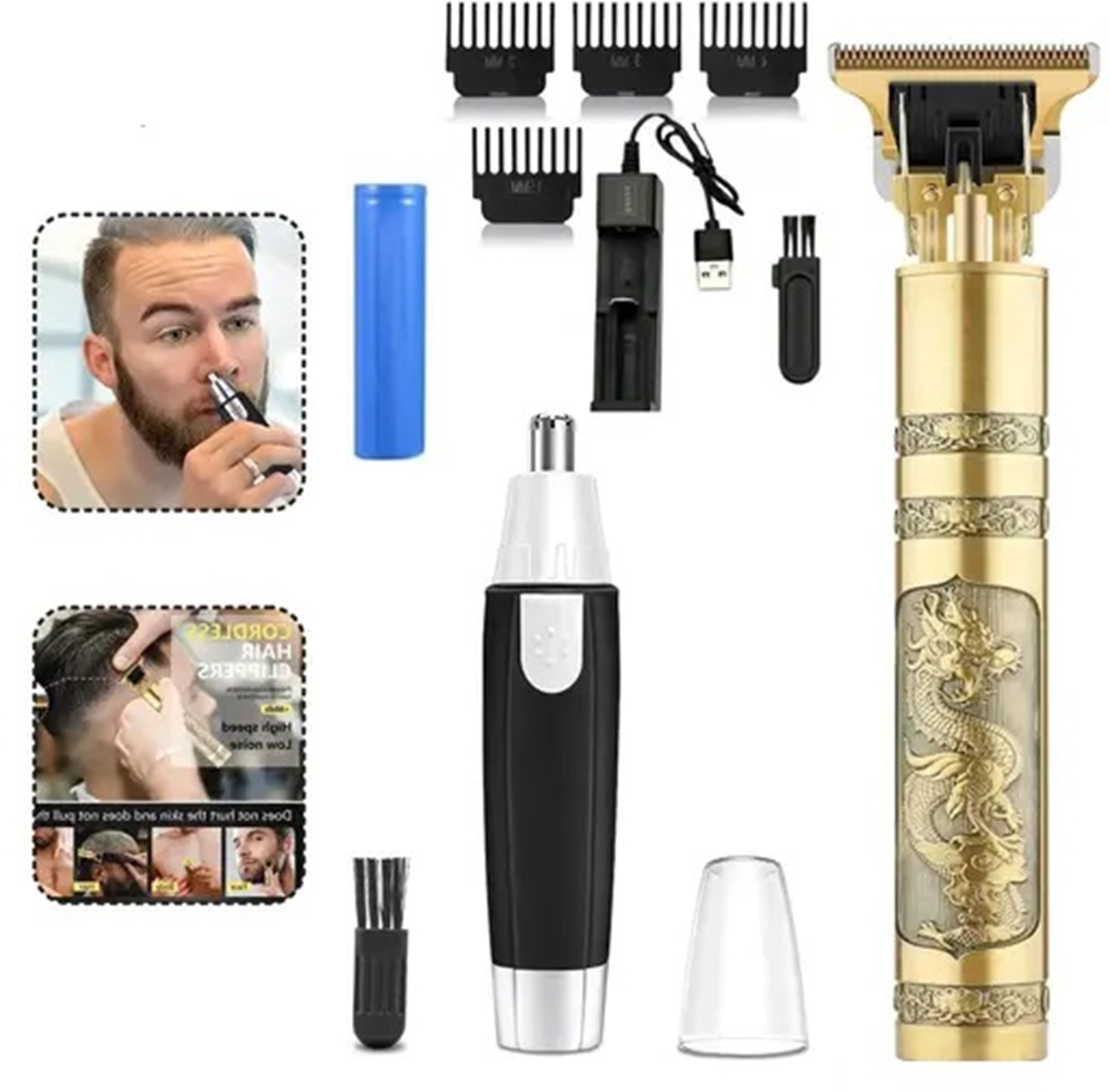 LICHEE Electric Men Grooming Combo | Nose Ear Beard Hair Trimmer Trimmer 120 min Runtime 4 Length Settings-image-7