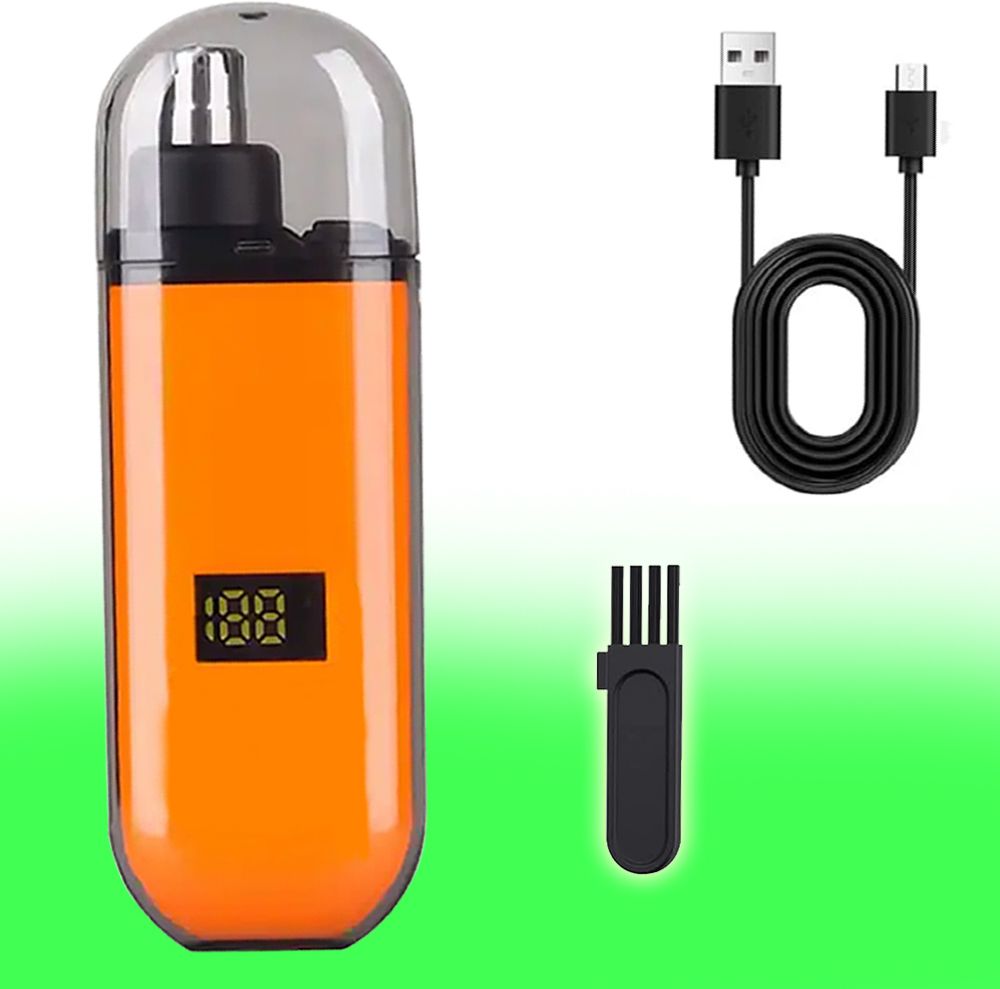 SEEGATE Mini Nose Trimmer with Digital Display Pocket Friendly Grooming Kit Nose trimmer Fully Waterproof Trimmer 45 min Runtime 1 Length Settings-image-32