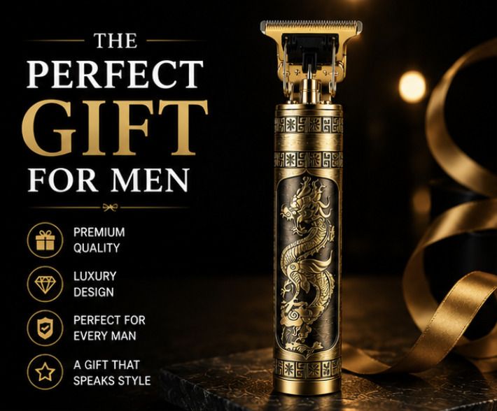 Zubeen Professional Beard Trimmer for Men T-Blade Hair Clipper USB Rechargeable Gold Grooming Kit 120 min Runtime 4 Length Settings-image-25
