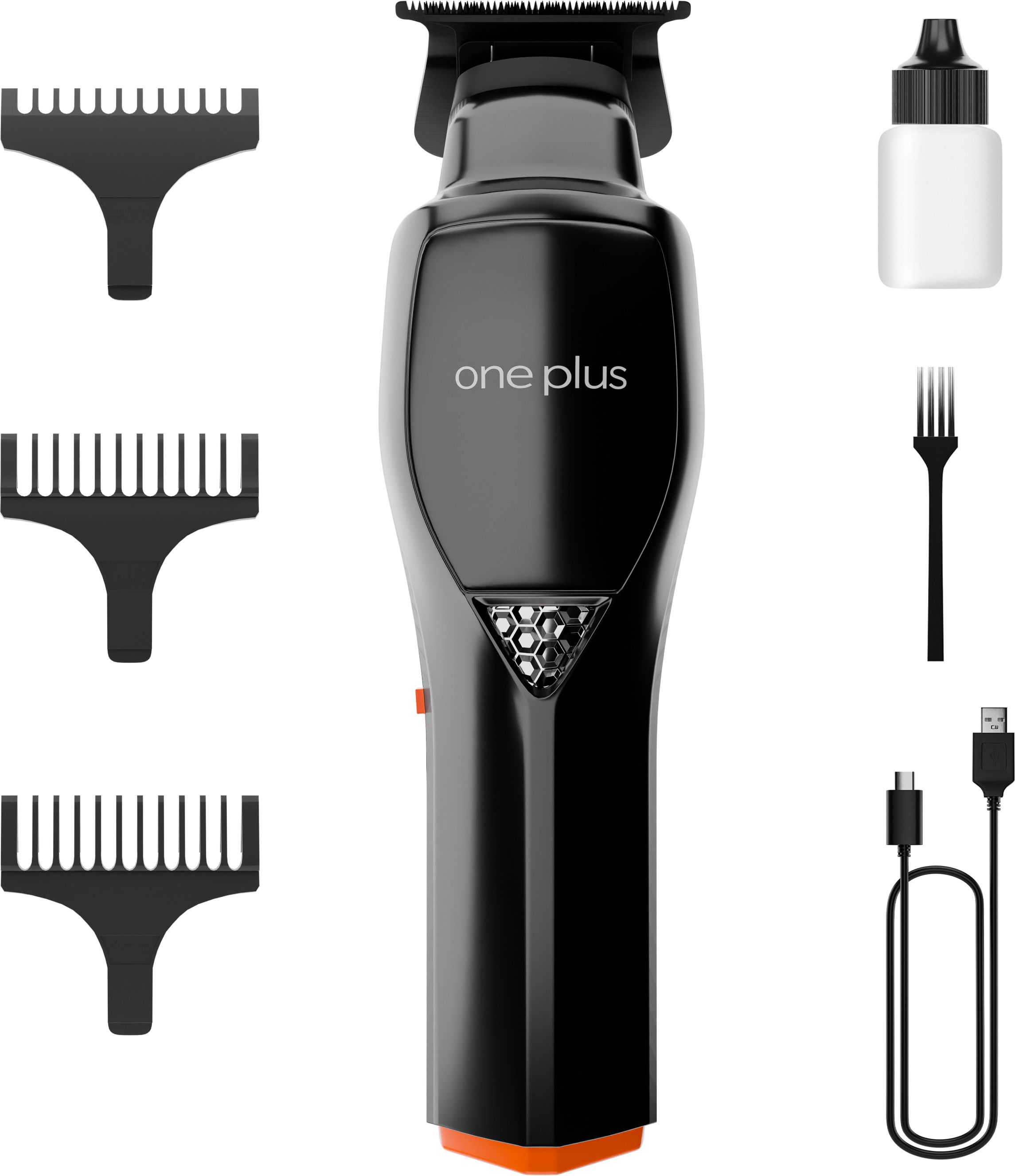 One Plus OP 991 Cordless Professional Hair Clipper Dual LED Titanium coated blade Trimmer 150 minRuntime 4 Length Settings