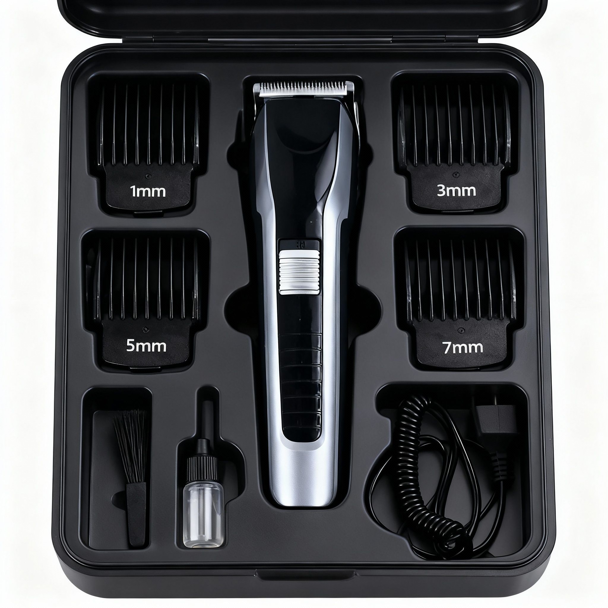 Vidhivj AT 538 Trimmer120 min Runtime 4 Length Professional Rechargeable Hair ClipperA18 Trimmer 120 min Runtime 4 Length Settings