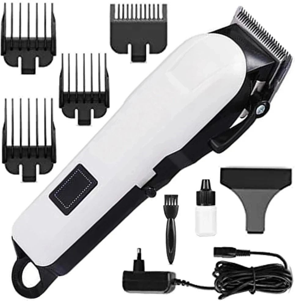 clinlinso 809 Dog & Cat Hair Trimmer | Quiet Motor Rechargeable Grooming Machine White, Black Pet Hair Trimmer-picture-18