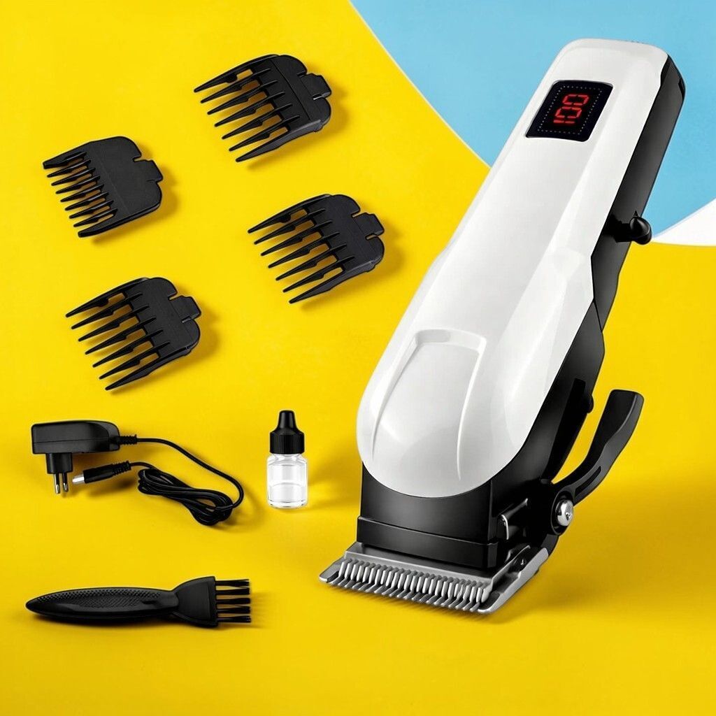 Xoxo X368 Men’s Hair & Beard Trimmer with Precision Cutting and USB Rechargeable Fully Waterproof Trimmer 240 min Runtime 4 Length Settings-image-7