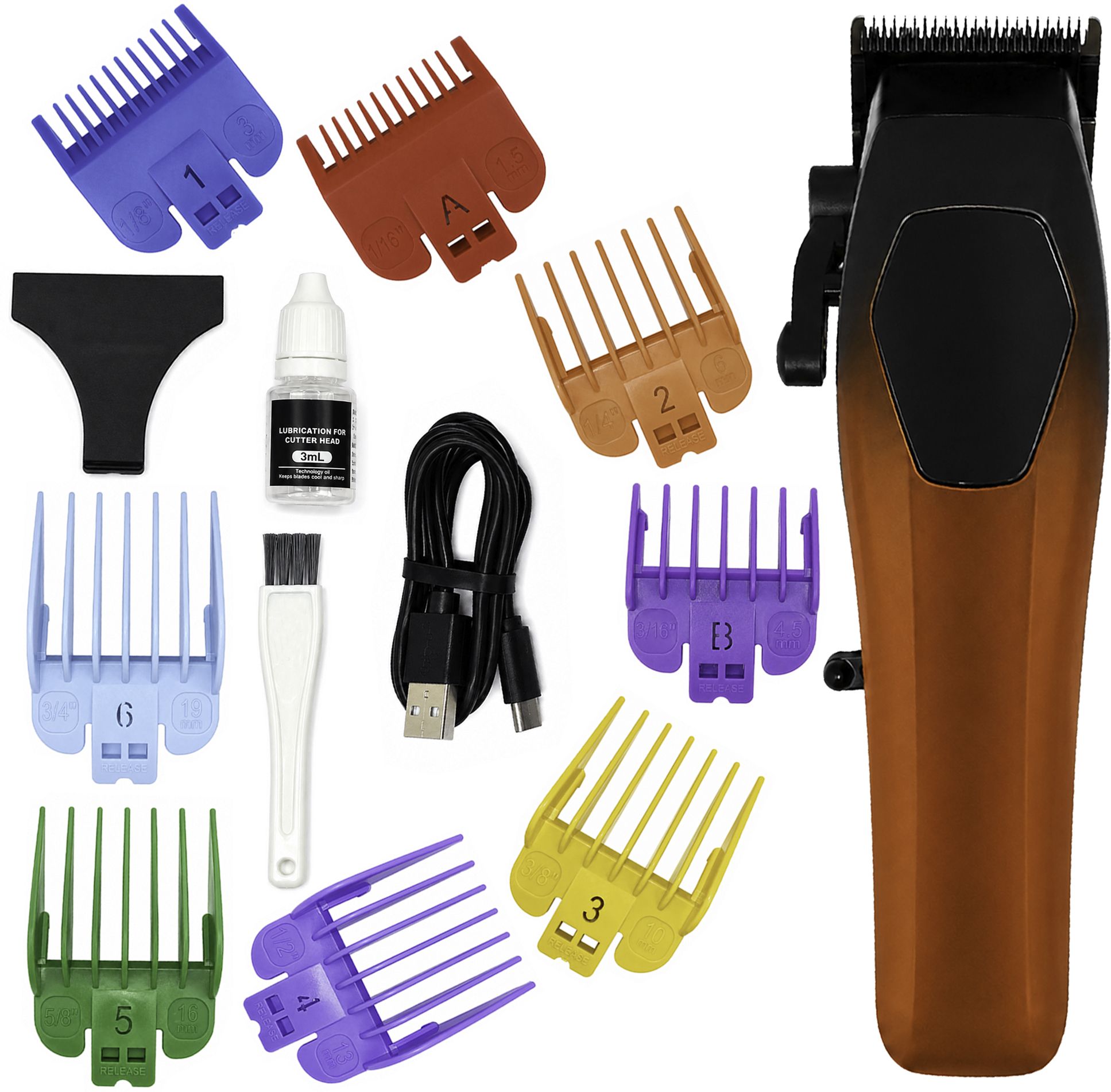 Butterrfly one Hair Clipper for Men Digital Display Rechargeable Trimmer Grooming Kit 150 min Runtime 9 Length Settings-image-21
