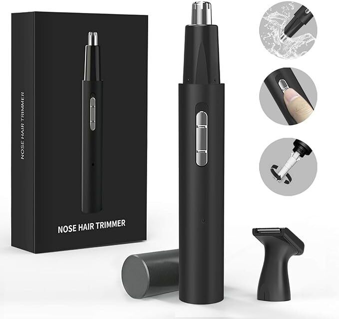 Velcon Nose Hair Trimmer USB Rechargeable Ear and Nose Hair Trimmer for Men and woman Trimmer 80 min Runtime 1 Length Settings-image-29