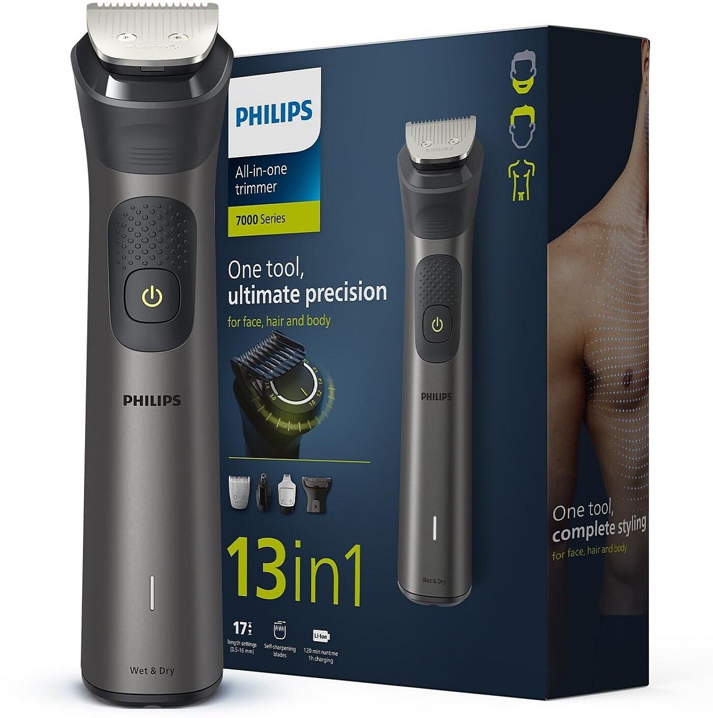 PHILIPS MG7920 7000 SEREIS Grooming Kit 120 min Runtime 12 Length Settings