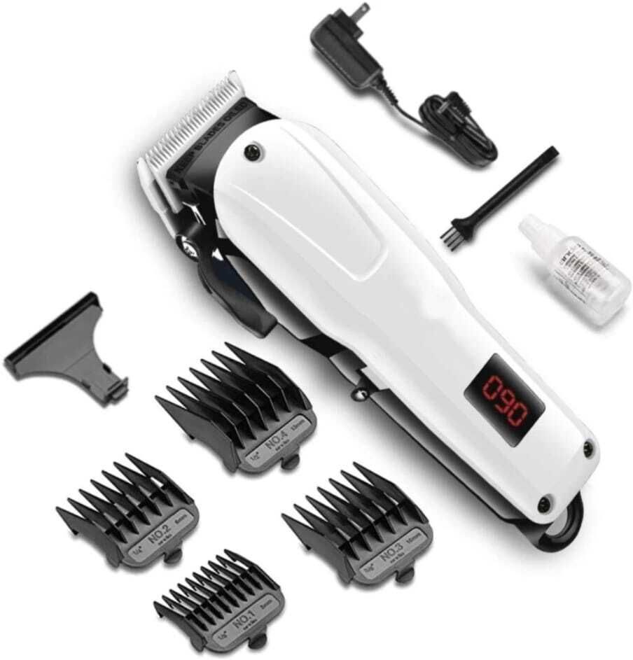 FINARO Latest Trending LCD Panel Barbar Stylish Hair Trimmer for Men Trimmer 240 min Runtime 2 Length Settings-image-45