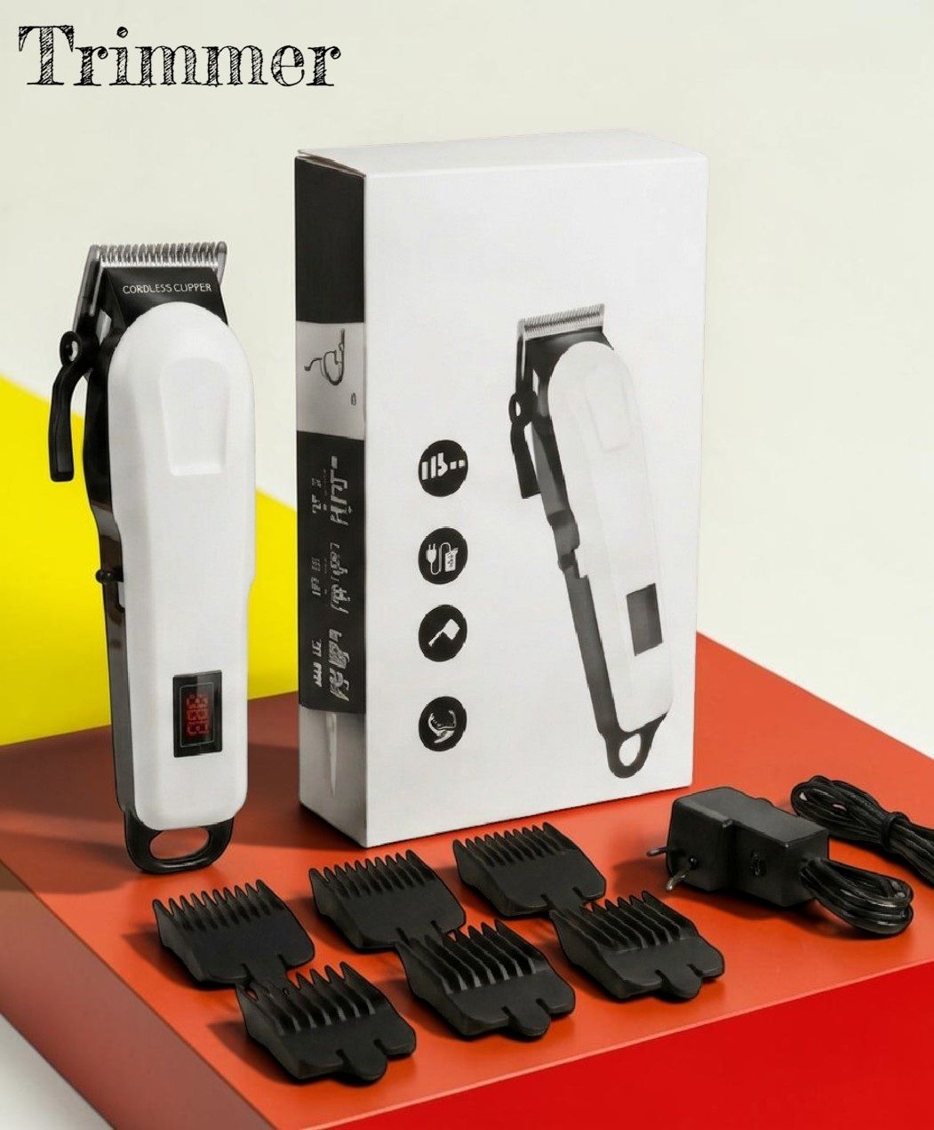 Shamsa X452 Beard Trimmer for Men Rechargeable Hair Clipper Cordless USB Charging Fully Waterproof Trimmer 240 min Runtime 4 Length Settings-image-41