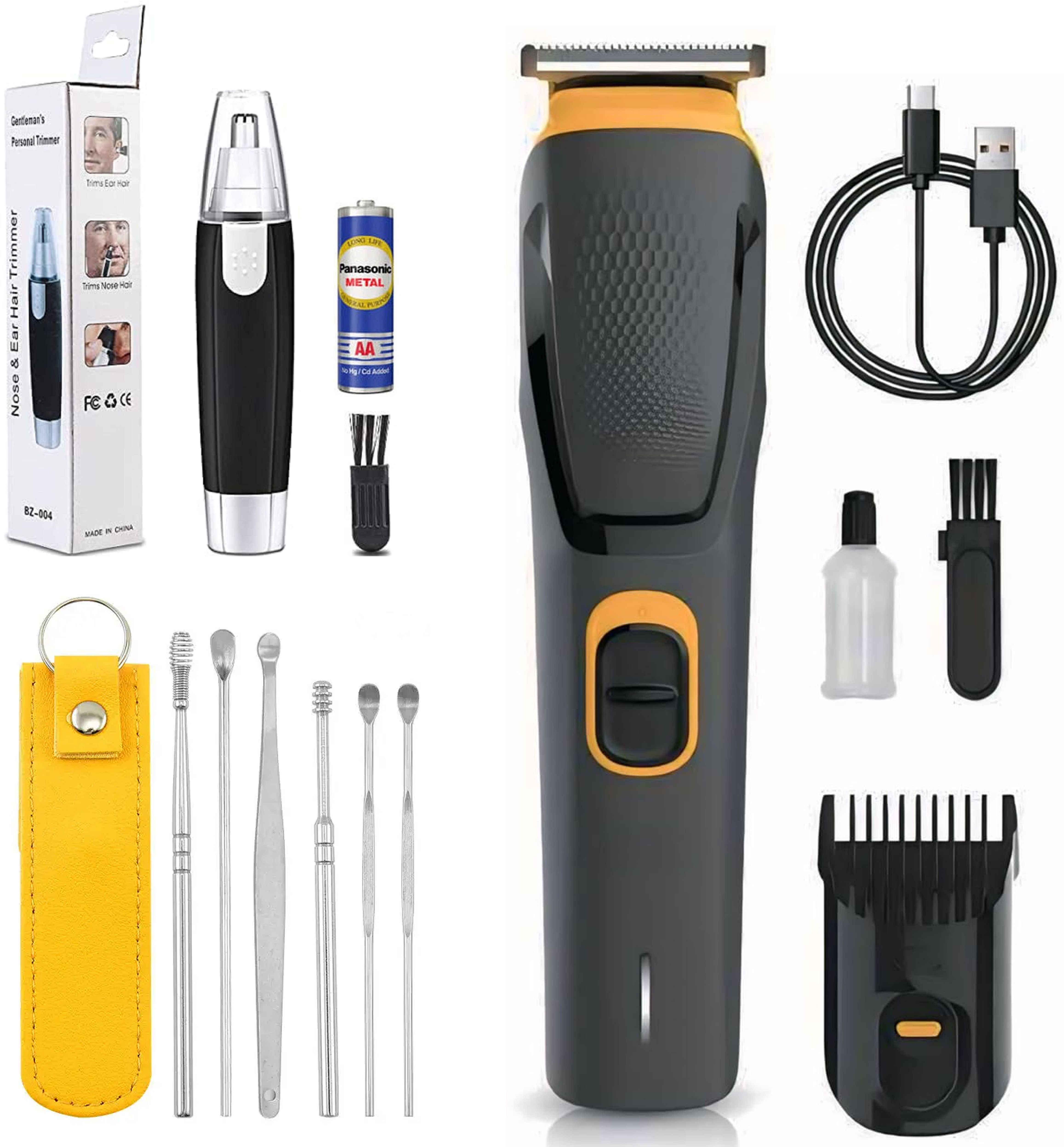 Virth Best 3 In1 Combo Grooming Kit Men's & Women's Ear Cleaning Kit with Nose & Beard Trimmer 90 min Runtime 1 Length Settings-image-28