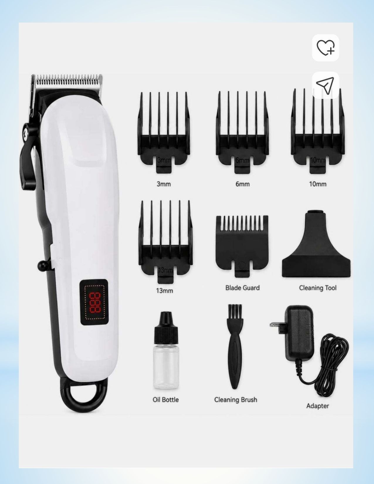 Dazzel Flex Professional Hair Trimmer with LED Display Trimmer 4 Length Settings 198 Fully Waterproof Grooming Kit 240 min Runtime 4 Length Settings-image-49