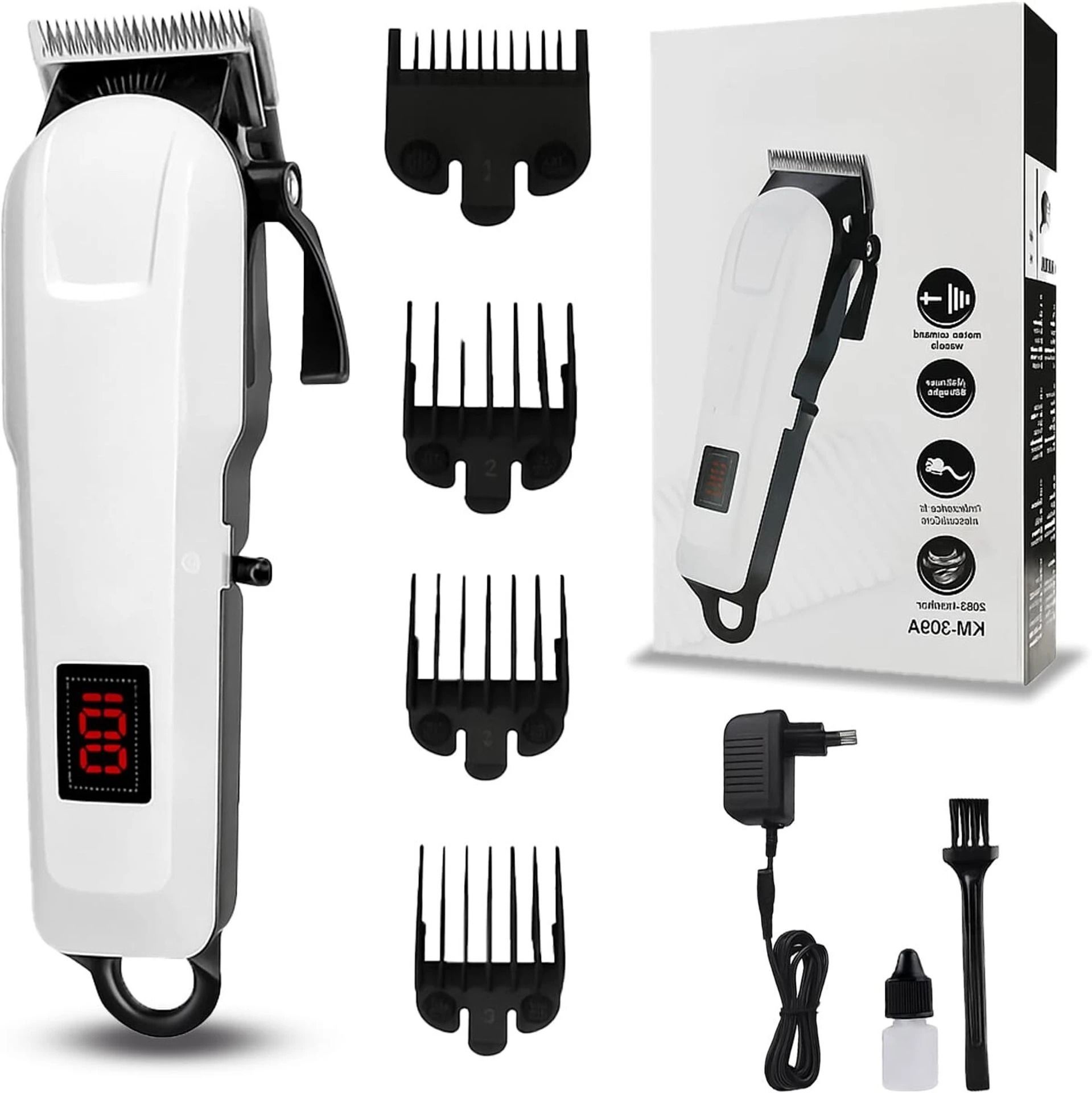 Zeno volt Professional Hair Cutting Machine Rechargeable Hair Clipper/ Trimmer 240 min Runtime 5 Length Settings-image-20