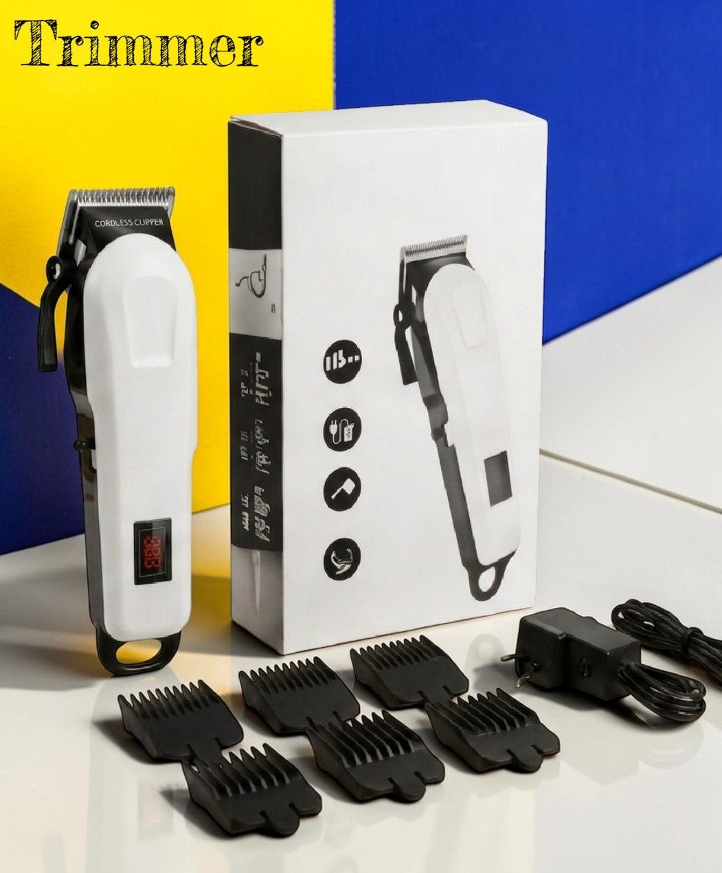 3BAAN X332 Beard Trimmer for Men Rechargeable Hair Clipper Cordless USB Charging Fully Waterproof Trimmer 240 min Runtime 4 Length Settings-image-42