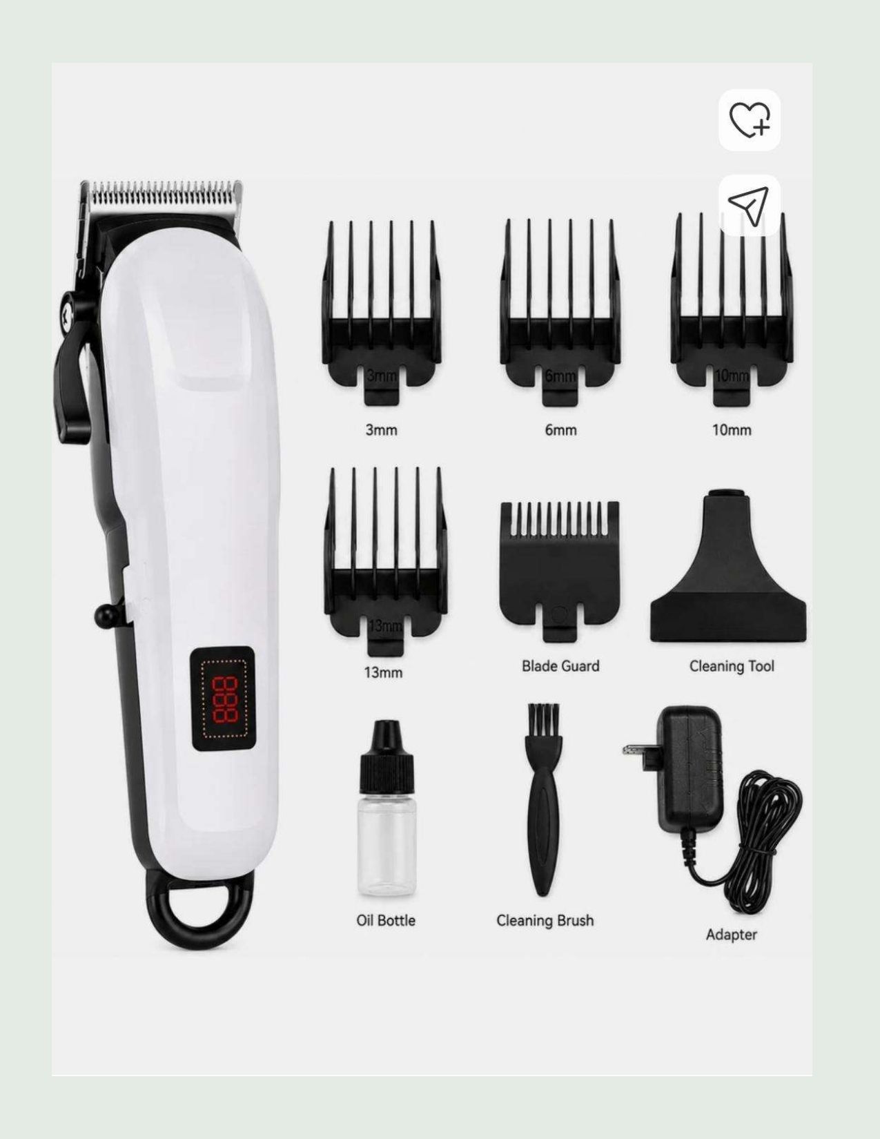 Dazzel Flex Professional Hair Trimmer with LED Display Trimmer 4 Length Settings 269 Fully Waterproof Grooming Kit 240 min Runtime 4 Length Settings-image-40