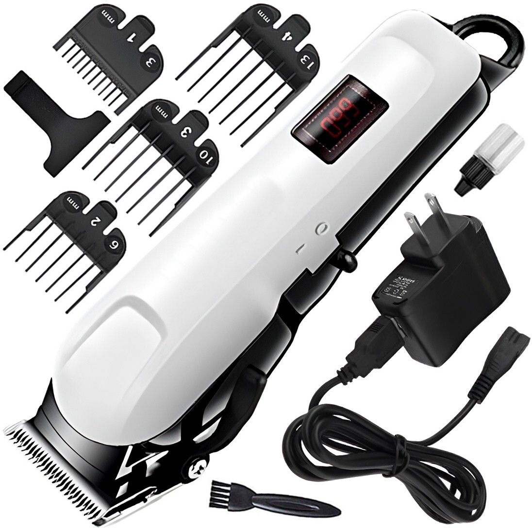 Groomic C Chargeable 2000mAh Battery Steel Blade Heavy Duty Hair Clipper Beard Moustache Fully Waterproof Trimmer 240 min Runtime 8 Length Settings-image-31