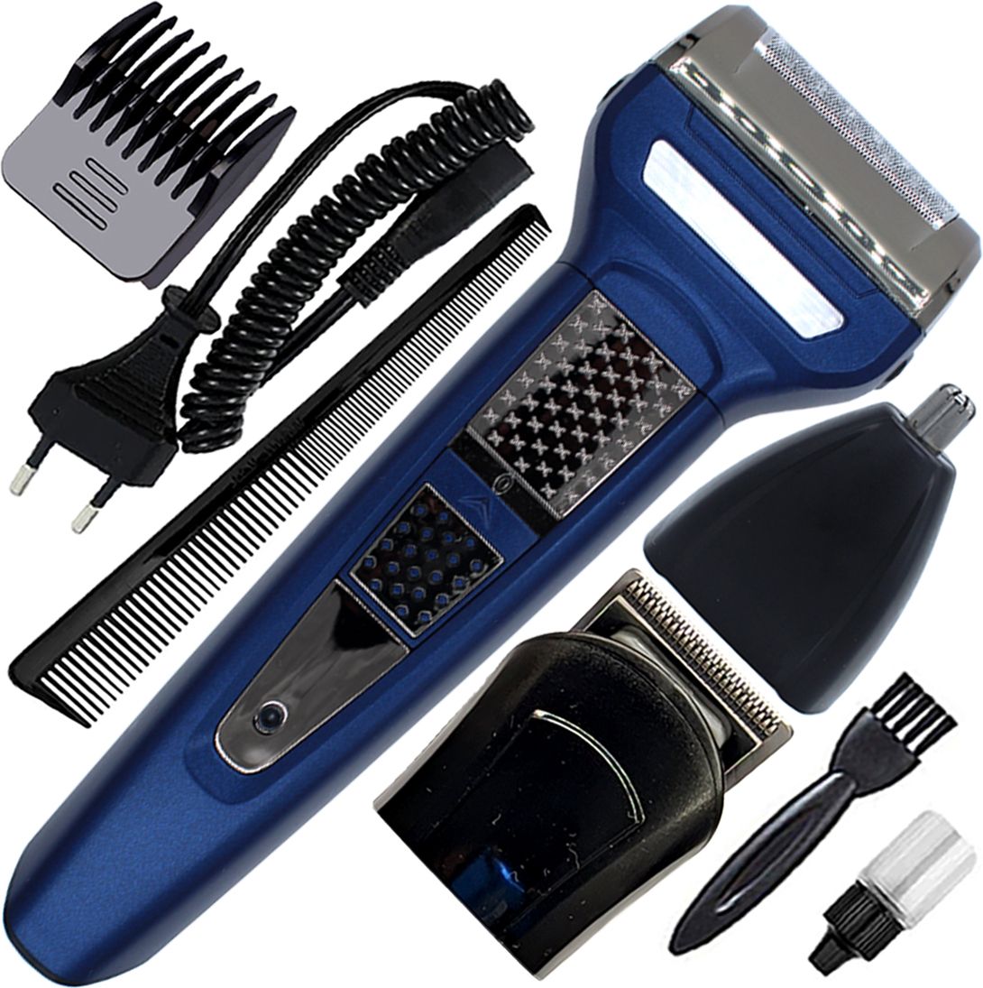 TANUSUB 3in1 D Chargeable Powerful Nose Trimmer Beard Moustache Hair Trimmer Foil Shaver Fully Waterproof Grooming Kit 240 minRuntime 4 Length Settings-image-48