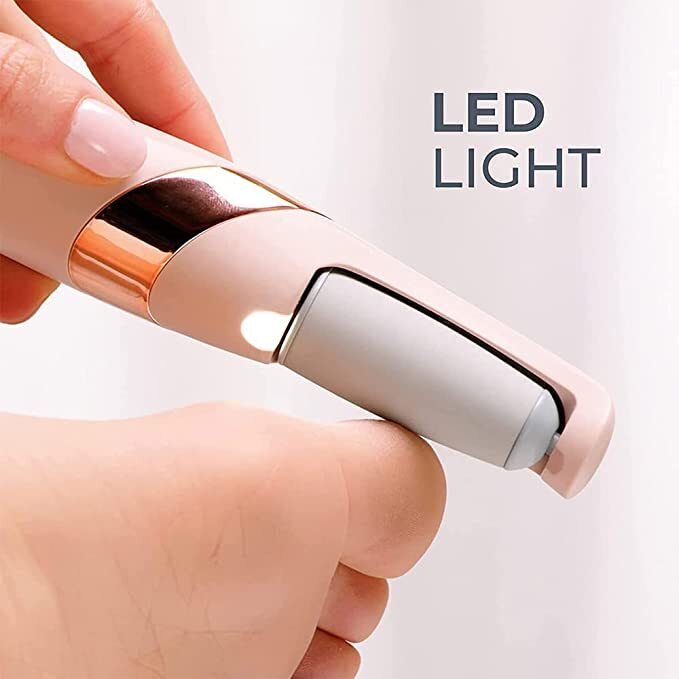 saluna Finishing Touch Flawless Pedi Electronic Pedicure Tool File and Callus Remover Body Groomer 2 min Runtime 5 Length Settings-image-6