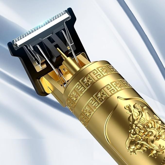 se hub Professional T9 Trimmer Gold Metal Body Cordless Beard Hair Clipper Men Trimmer 120 min Runtime 4 Length Settings-image-48
