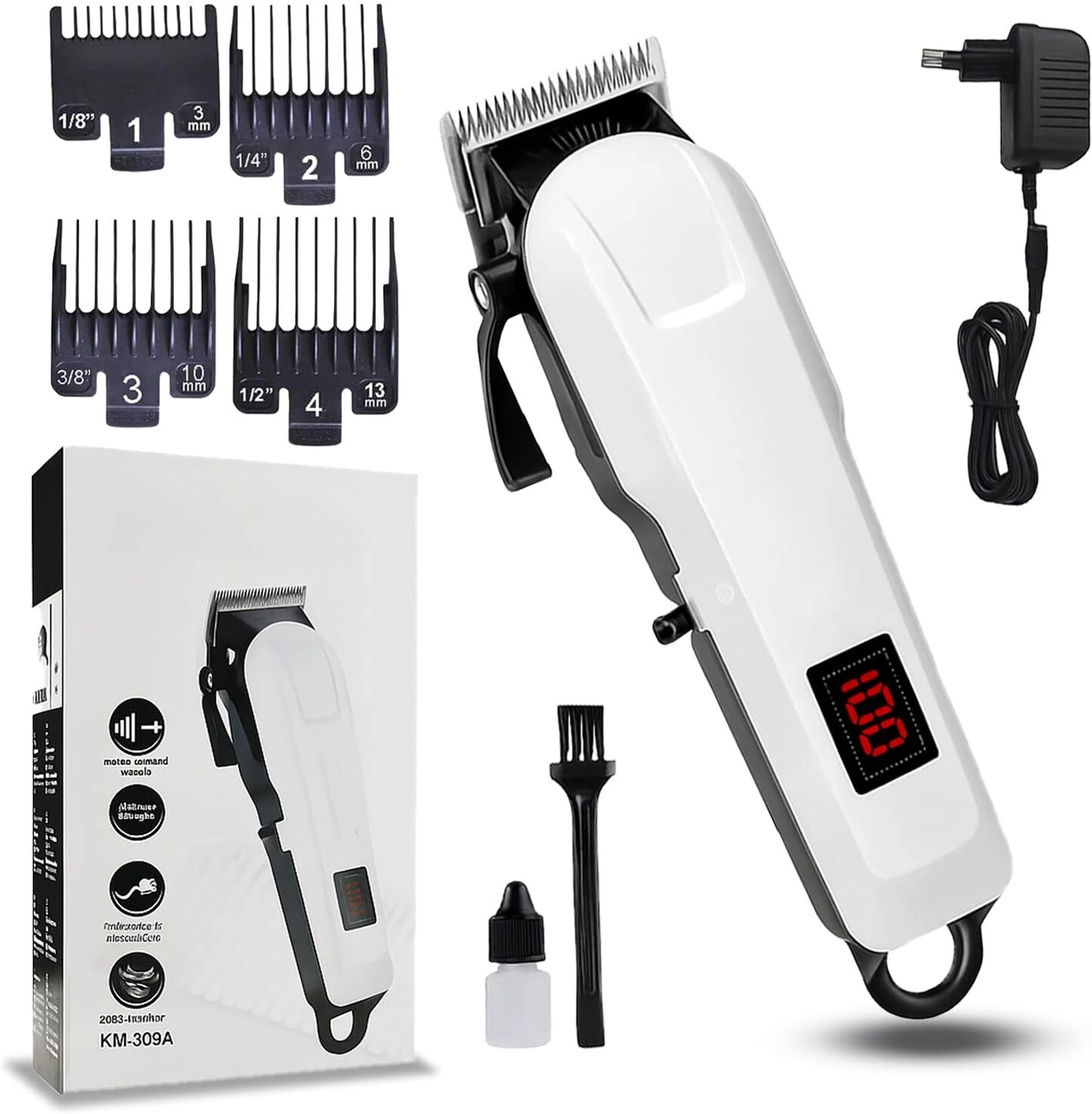 Zeno volt 809A Hair Trimmer 100% Power Left Hair Cutting Machine for Men Trimmer 240 min Runtime 5 Length Settings-image-49
