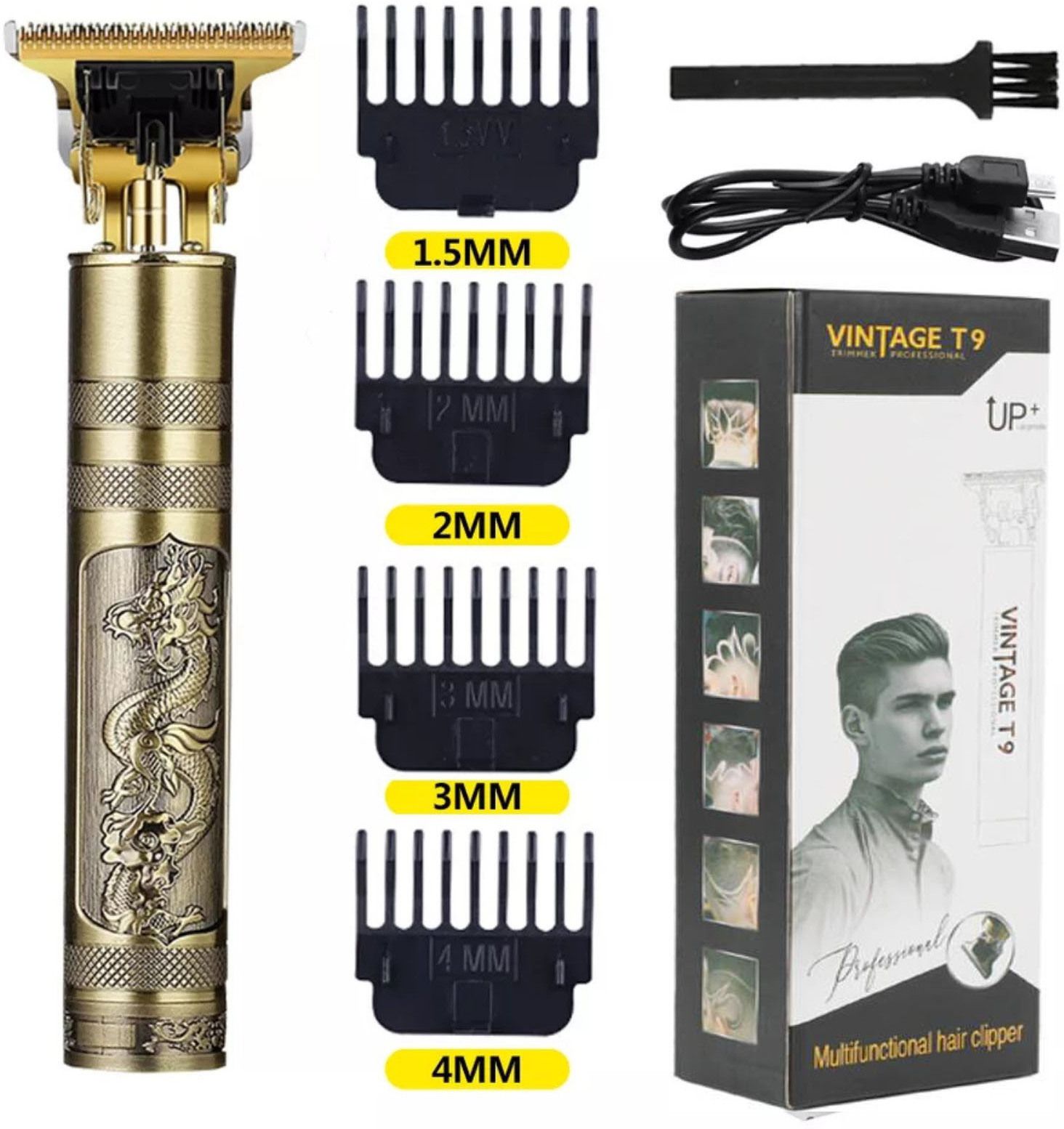 Mahul Enterprises Vintage T9 professional clipper Trimmer for men Trimmer 120 min Runtime Grooming Kit 1 min Runtime 4 Length Settings
