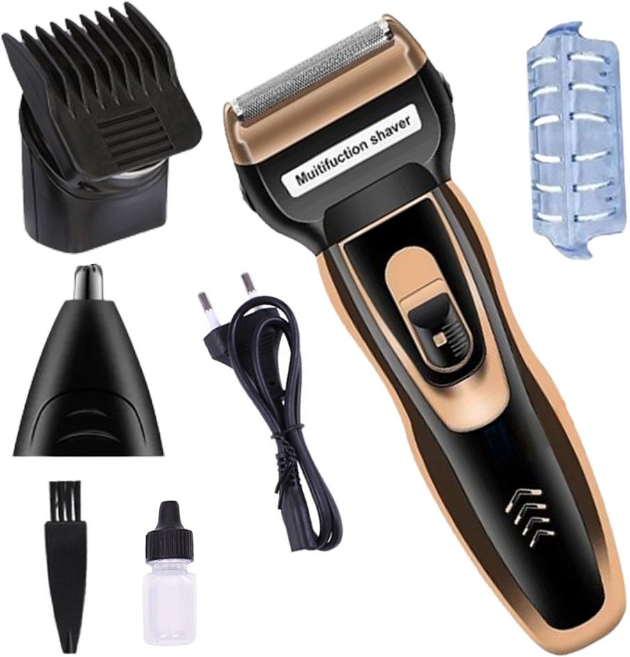 gmn Unisex 3 In 1 Hair Grooming Kit Hair Trimmer Beard Shaver Fully Waterproof Grooming Kit 80 min Runtime 4 Length Settings-image-48