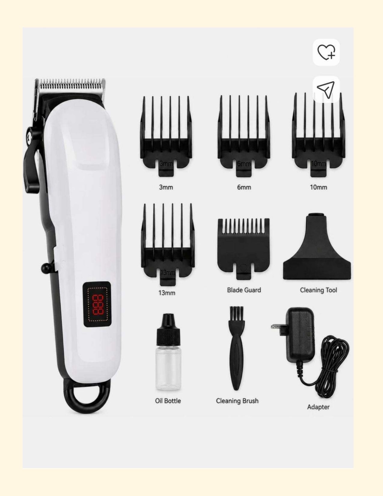 SDM W_Trimmer#257 Fully Waterproof Grooming Kit 190 min Runtime 4 Length Settings-image-31