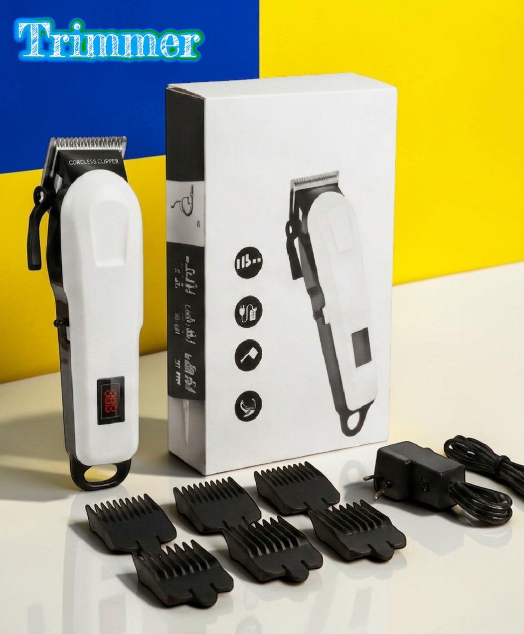 Sagaft X103 Professional Hair Trimmer for Men Cordless Beard Trimmer Rechargeable Fully Waterproof Trimmer 240 min Runtime 4 Length Settings-image-18
