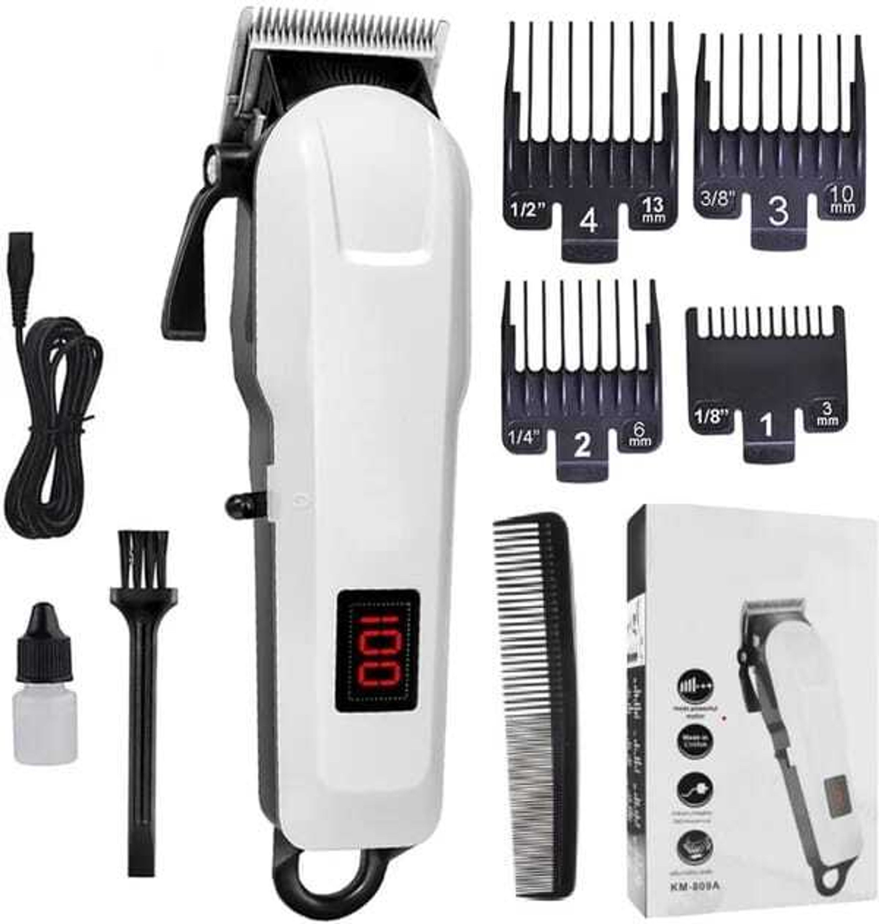 RC AC-DC Waterproof Rechargeable Beard Mustache Trimmer High Power Hair Clipper 186 Fully Waterproof Trimmer 240 min Runtime 4 Length Settings-image-22