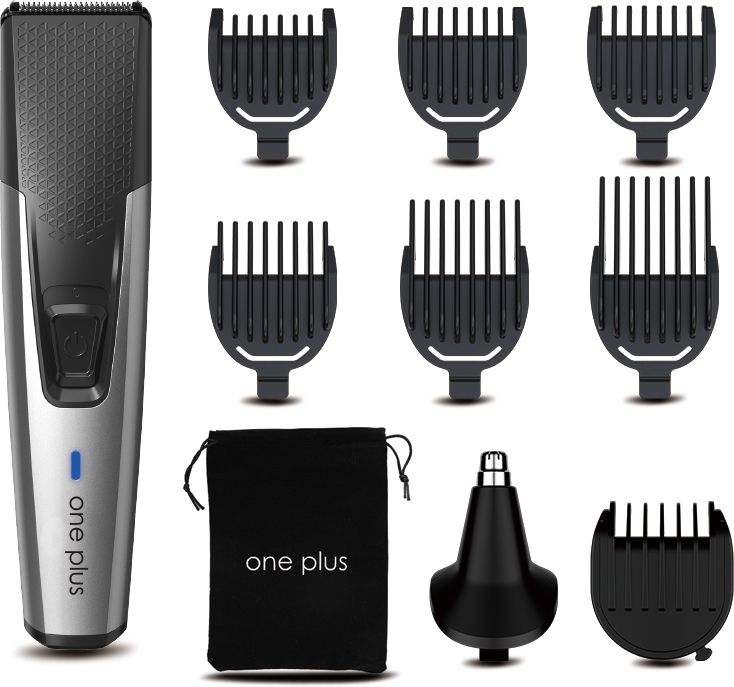 One Plus OP 535 Pro Cordless Professional Hair Trimmer Stainless Steel Blade Waterproof Trimmer 120 min Runtime 4 Length Settings-image-11