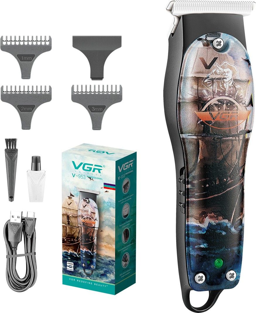 VGR V-953 PRO Trimmer 120 min Runtime 3 Length Settings-image-1
