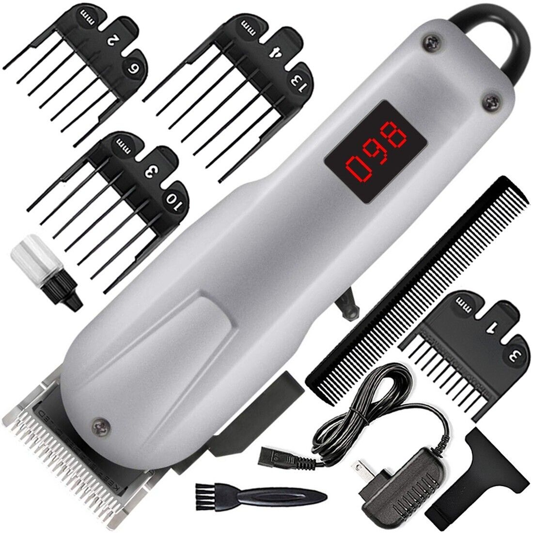 Zemei P New Professional Fast Charging Hair Clipper Razor Rechargeable Beard Moustache Fully Waterproof Trimmer 240 min Runtime 7 Length Settings