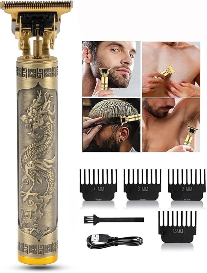 Wristkart Waterproof Vintage T9 Professional Metal Hair Cutting Machine MV9 Trimmer 120 min Runtime 0 Length Settings-picture-10