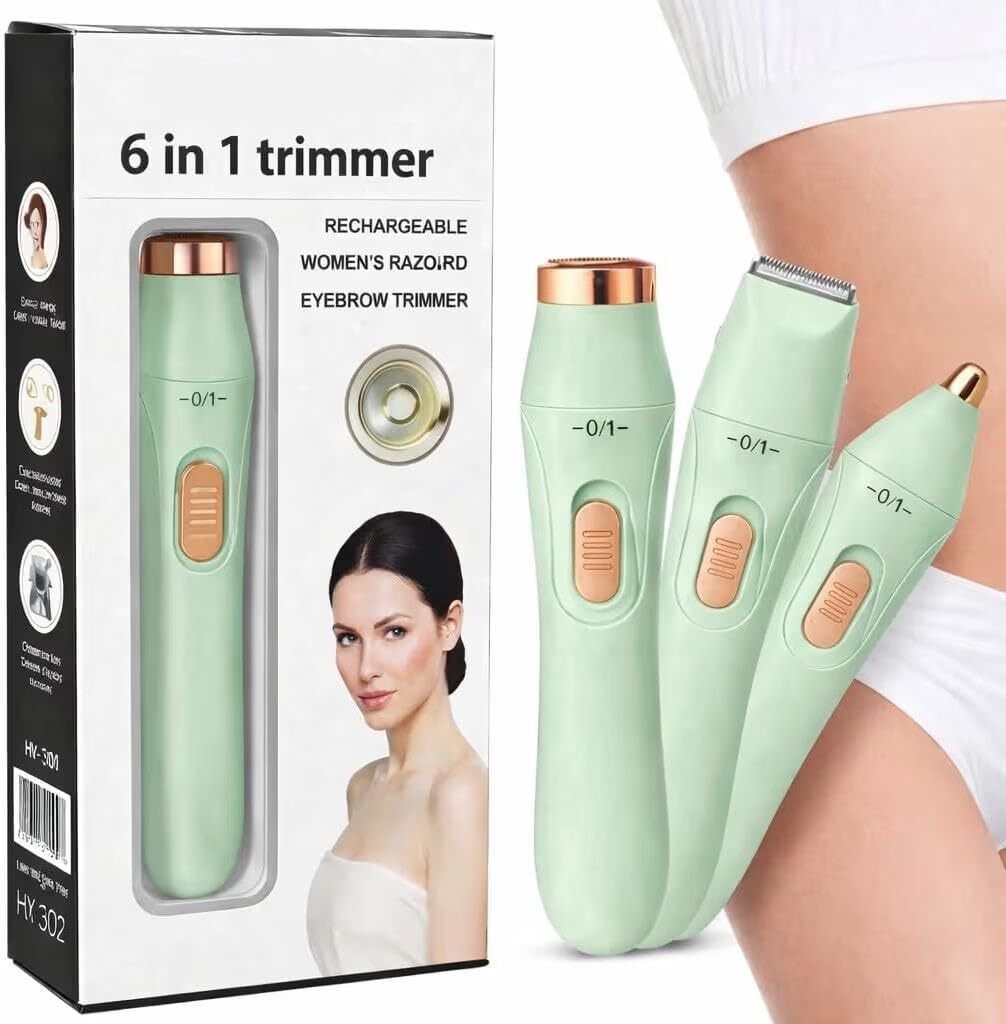FORGEOG 6-in-1 Trimmer for Bikini,Face & Body Hair Removal – USB Rechargeable,Waterproof Trimmer 86 min Runtime 2 Length Settings-image-6