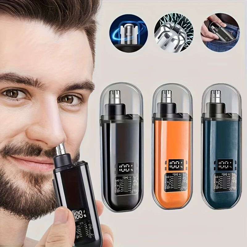 SIMESTICH Rechargeable Nose & Ear Hair Trimmer for Men & Women | USB Fast Charging Trimmer 90 min Runtime 1 Length Settings-image-49